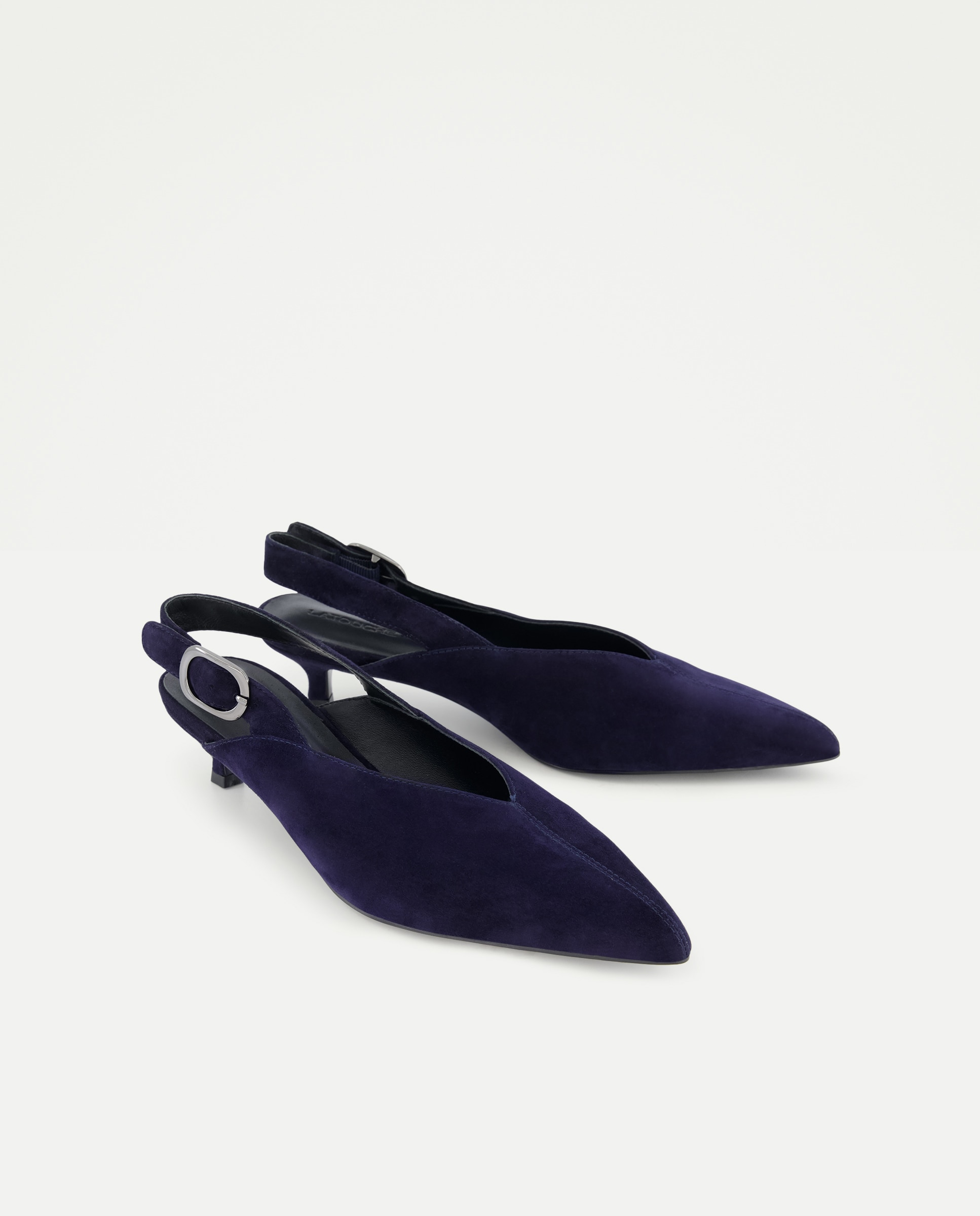 Imagen 2 de Zapatos de salón de mujer destalonado con hebilla - Latouche - 400 Azul 400 Azul