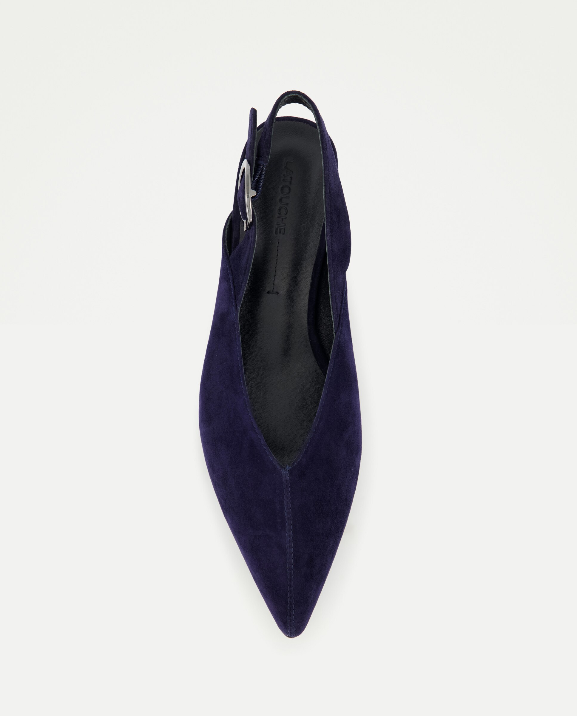 Imagen 4 de Zapatos de salón de mujer destalonado con hebilla - Latouche - 400 Azul 400 Azul