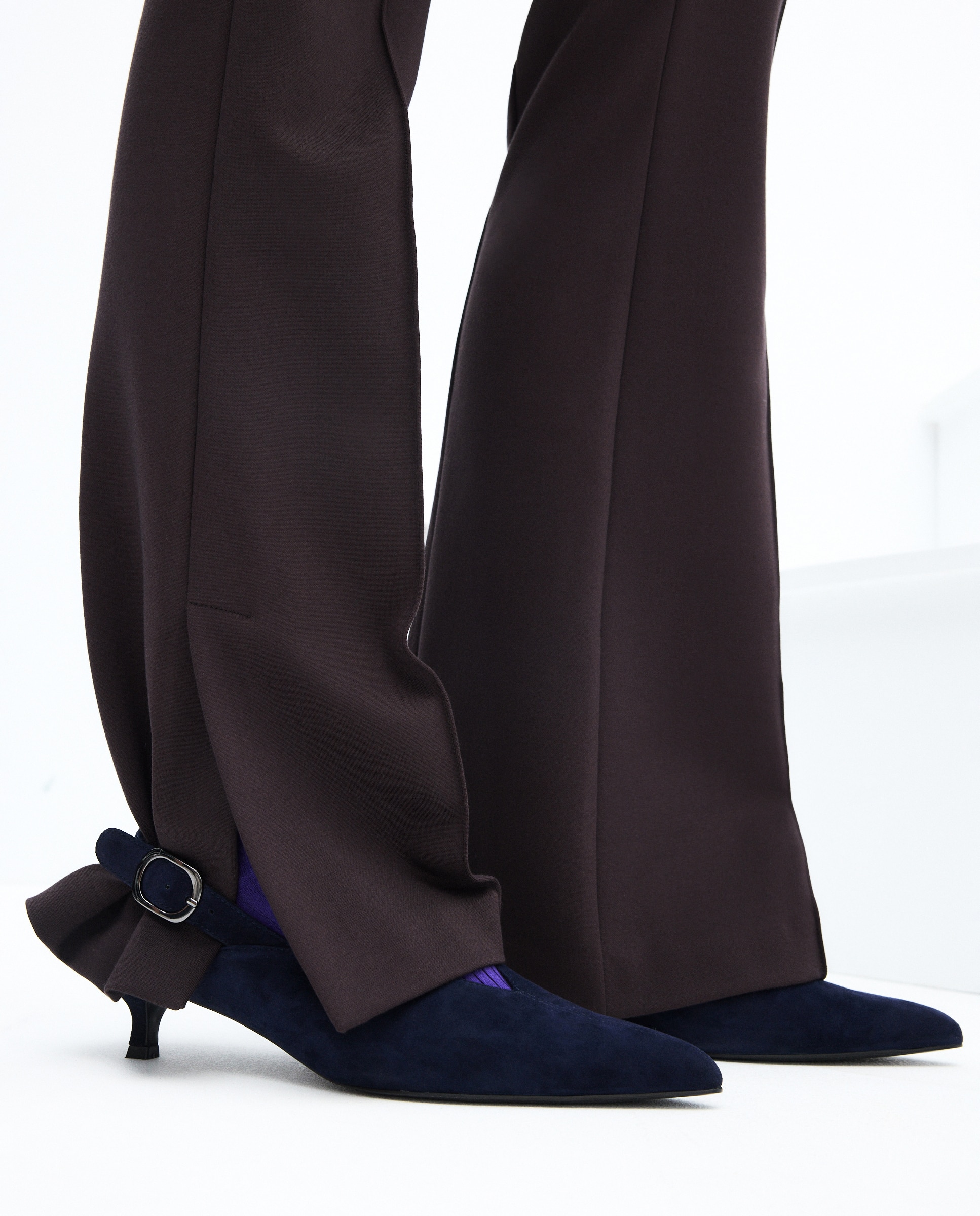 Imagen 6 de Zapatos de salón de mujer destalonado con hebilla - Latouche - 400 Azul 400 Azul