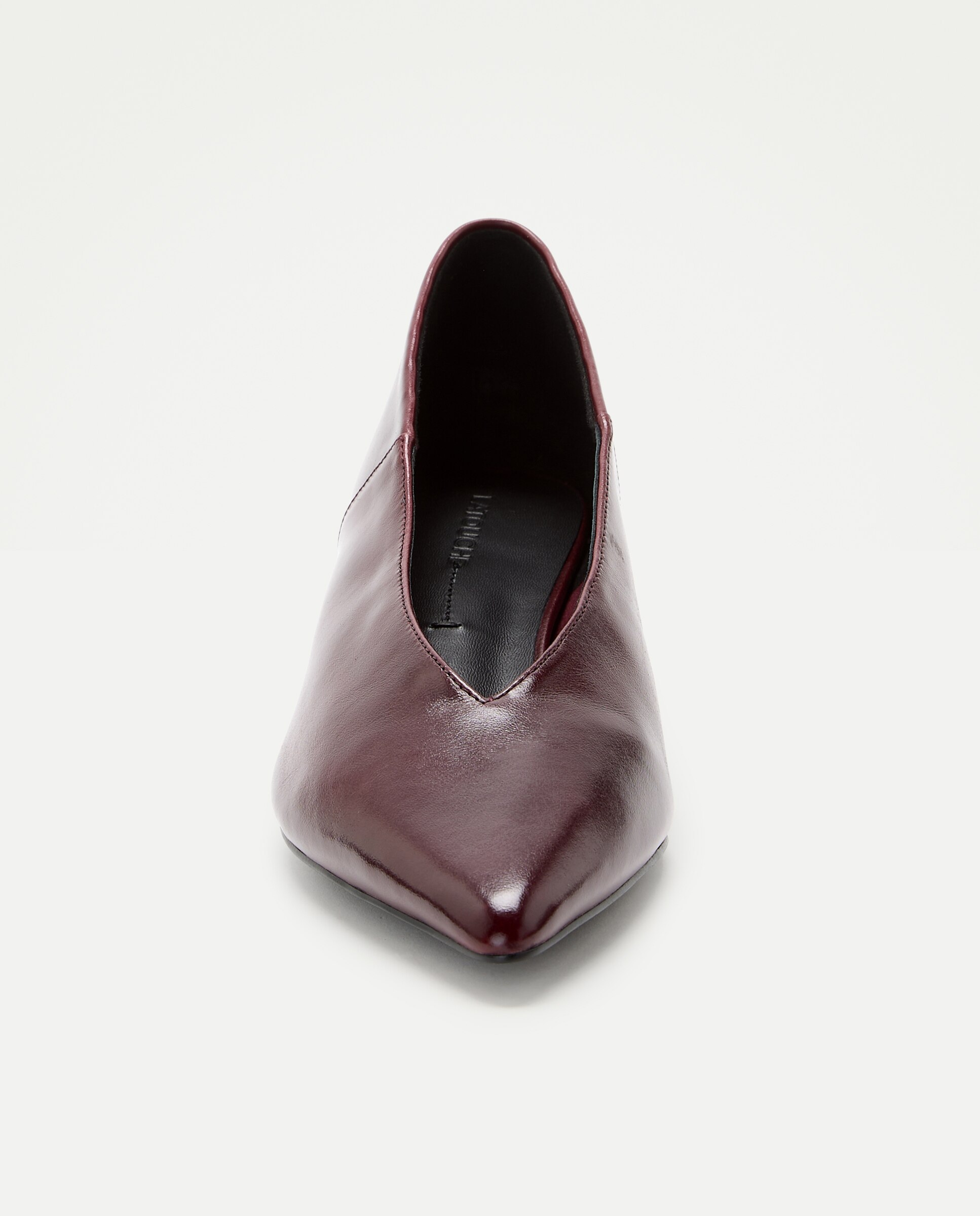 Sapatos de Salto com Tacão Oco Bordeaux-4