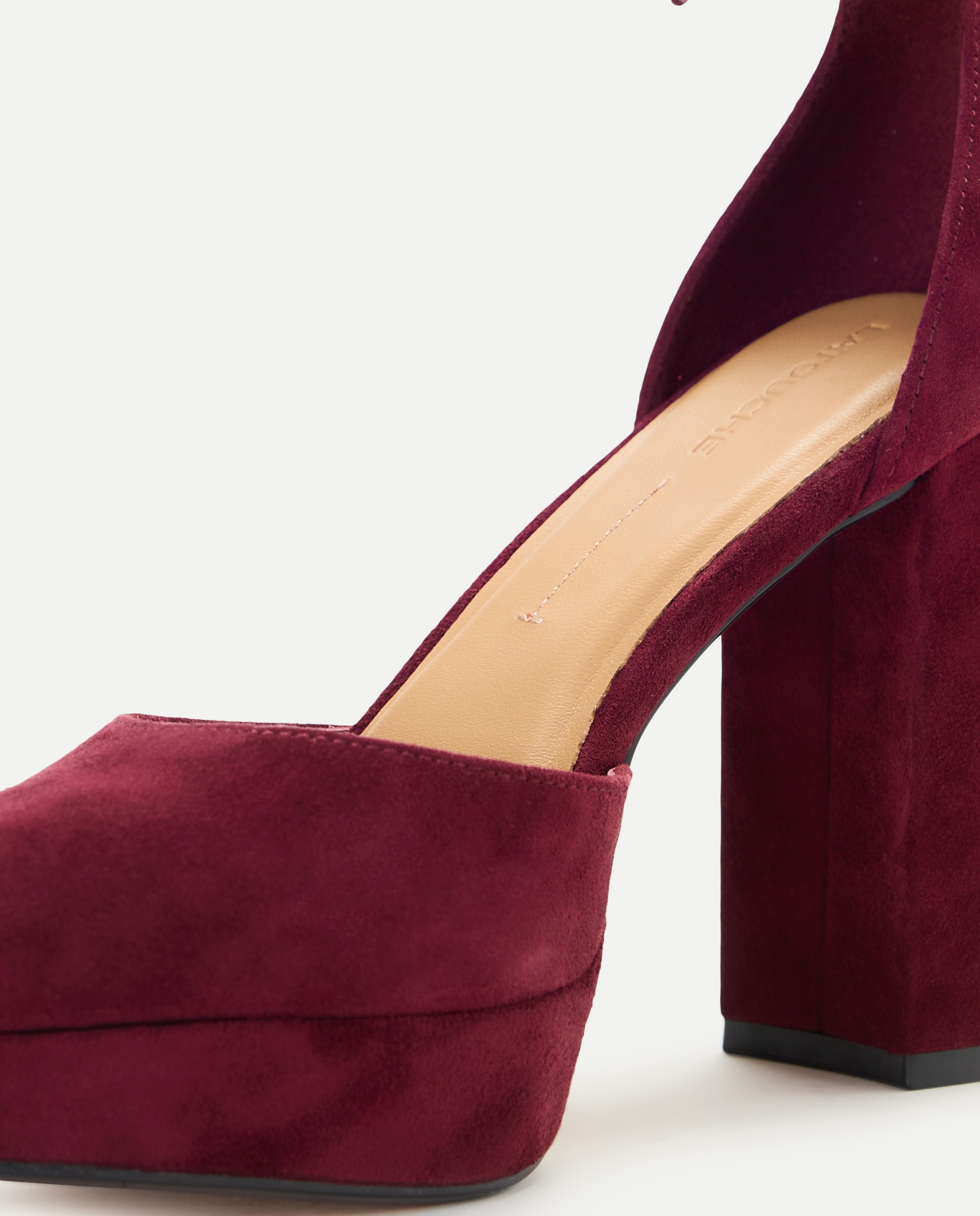 Zapato de mujer con tacón plataforma - Latouche - Burdeos Burdeos-5