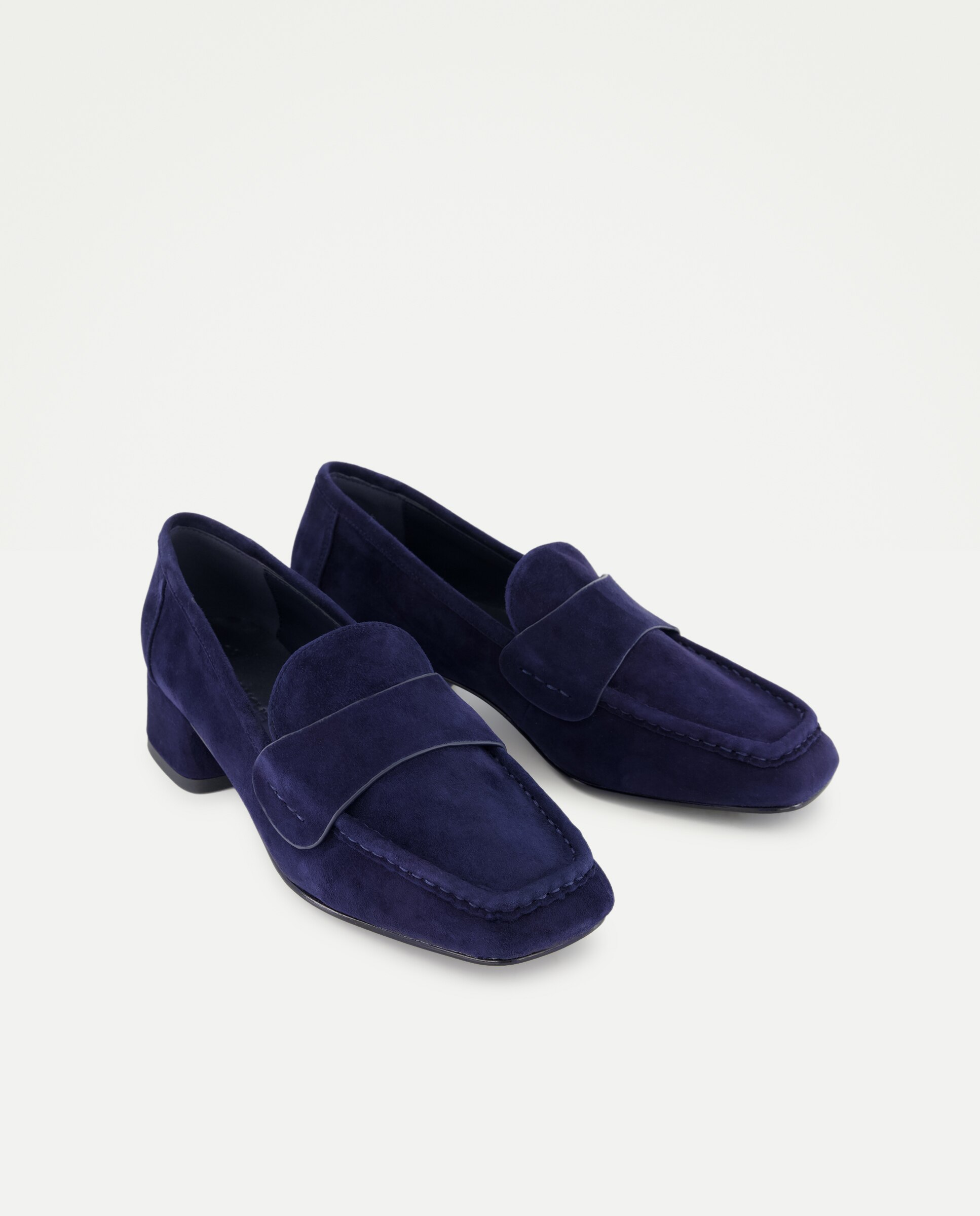 Sapatos Altos Mocassins 400 Azul-2