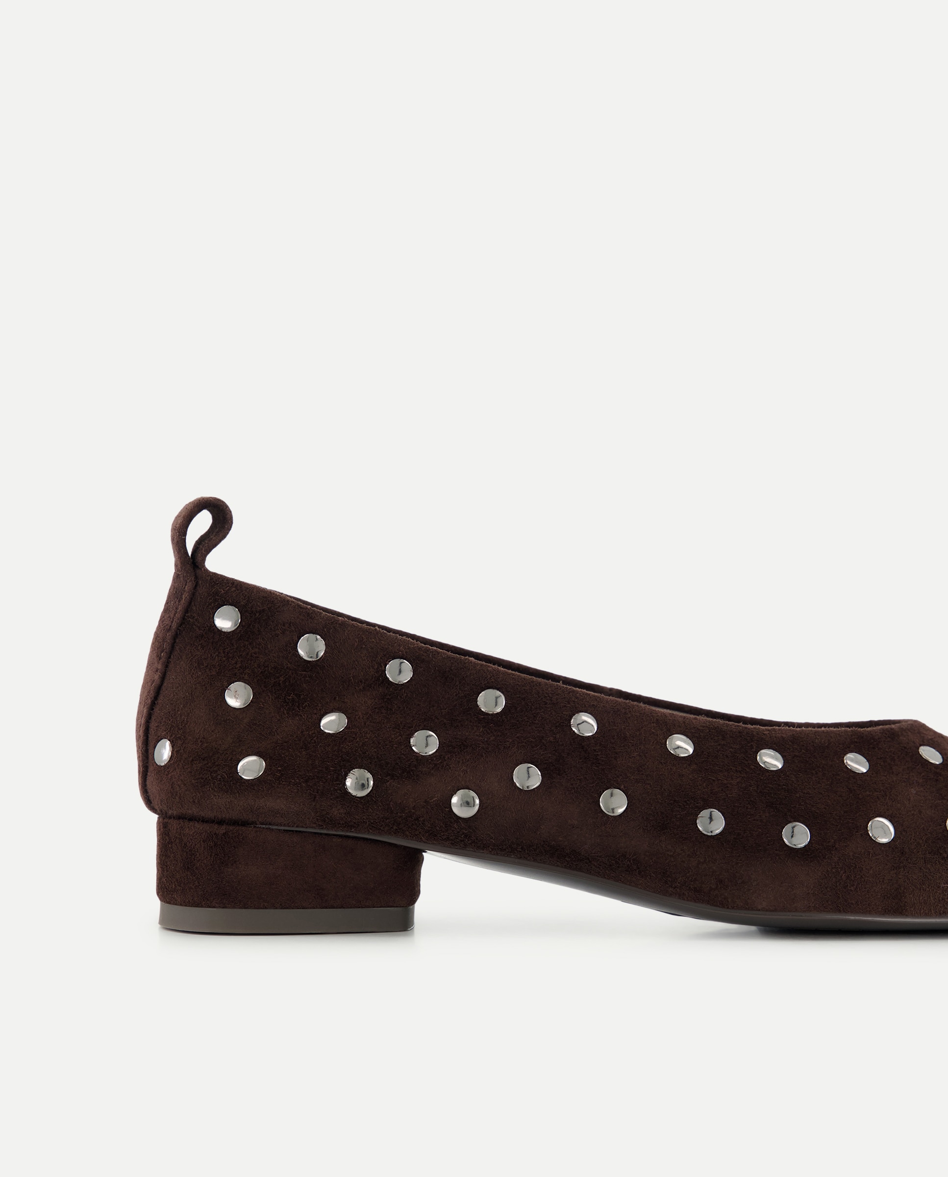 Zapato tacón , tachas - Latouche - Marrón Marrón-5
