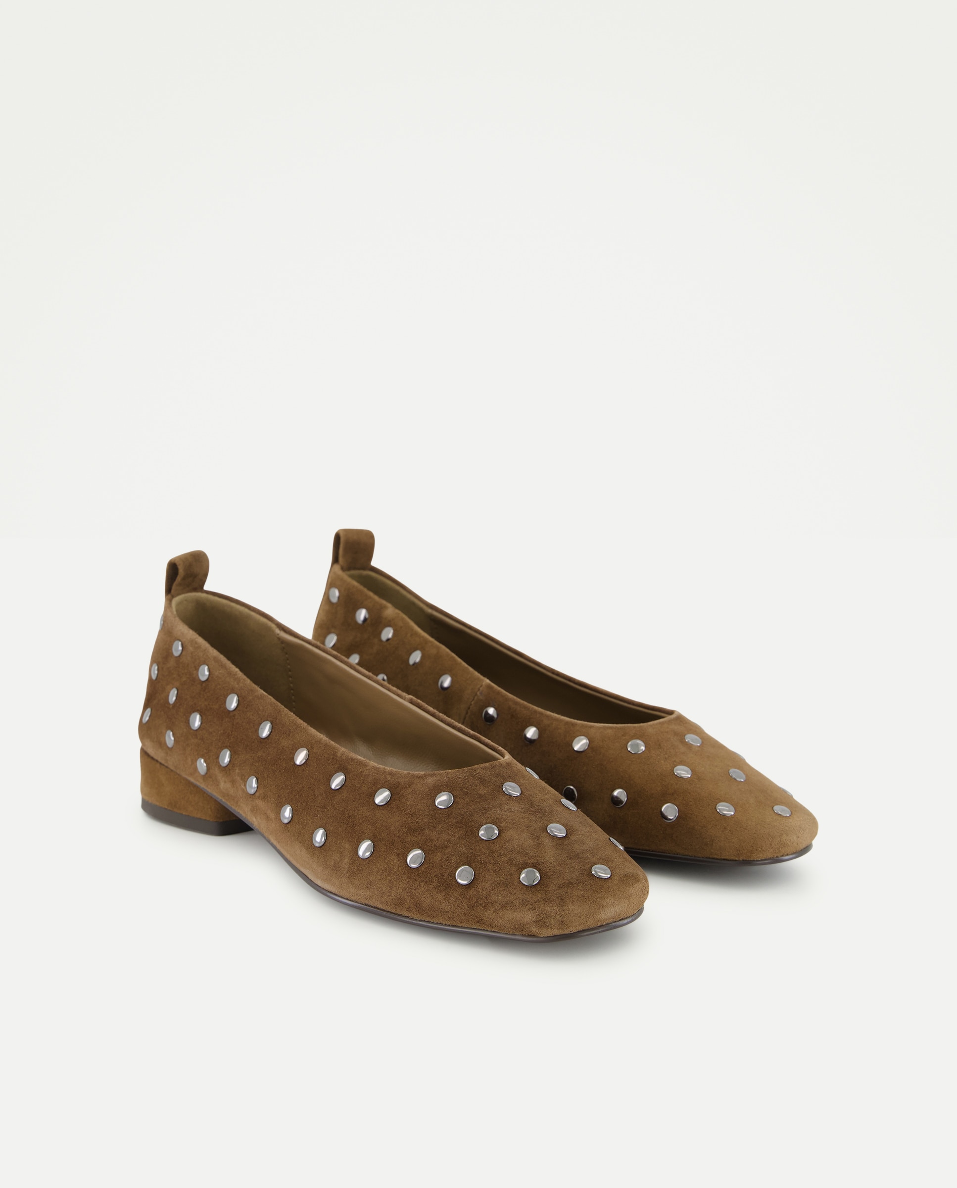 Sapatos de Salto com Tachas 740 Tabaco-2