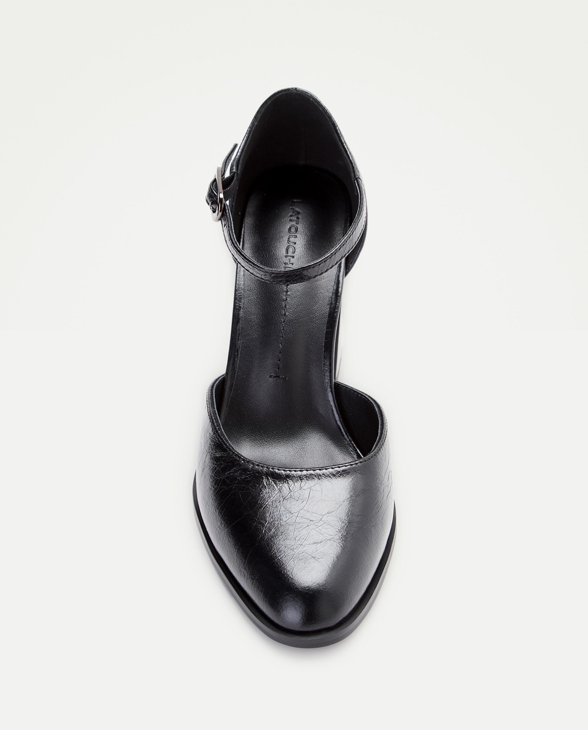 Zapato tacón, pala talón casual - Latouche - Negro Negro-4