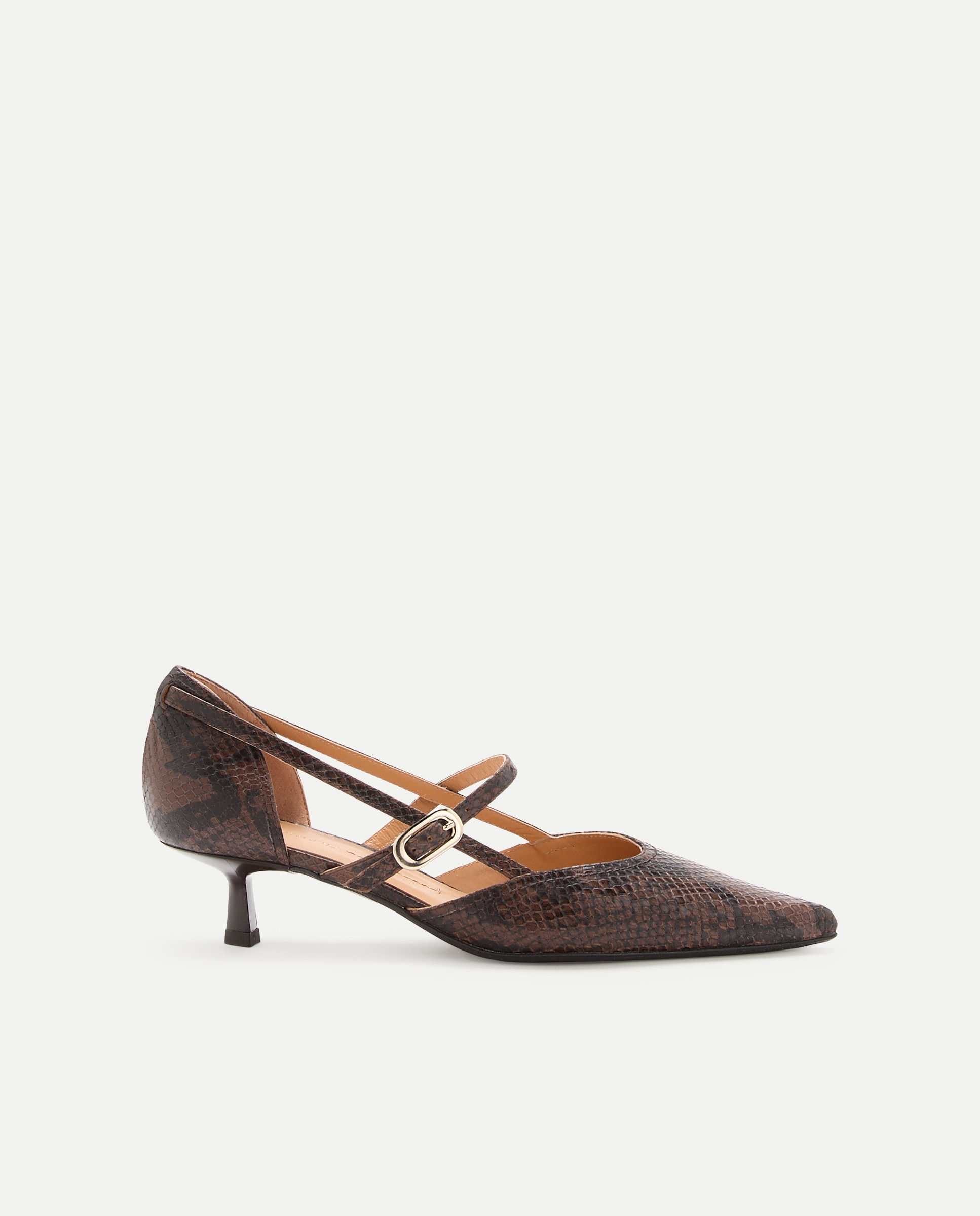 Imagem 0 de Sapatos de Salto com Fivela Dupla