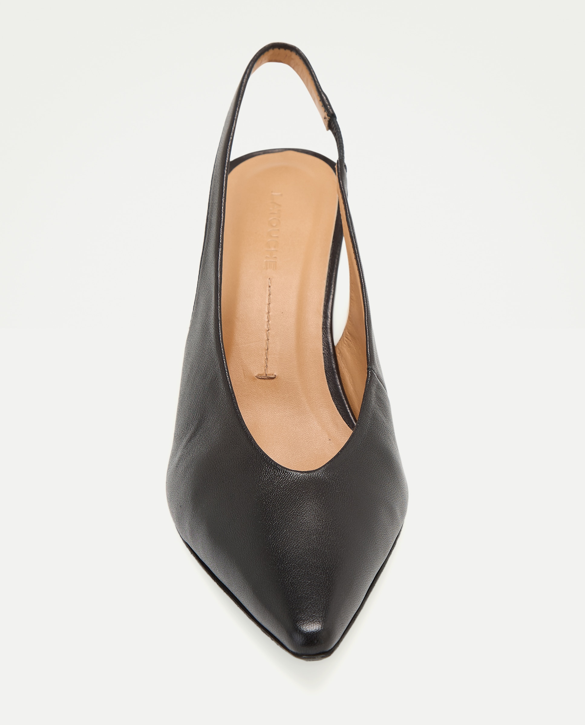 Zapato tacón, destalonado esencial - Latouche - Negro Negro-4