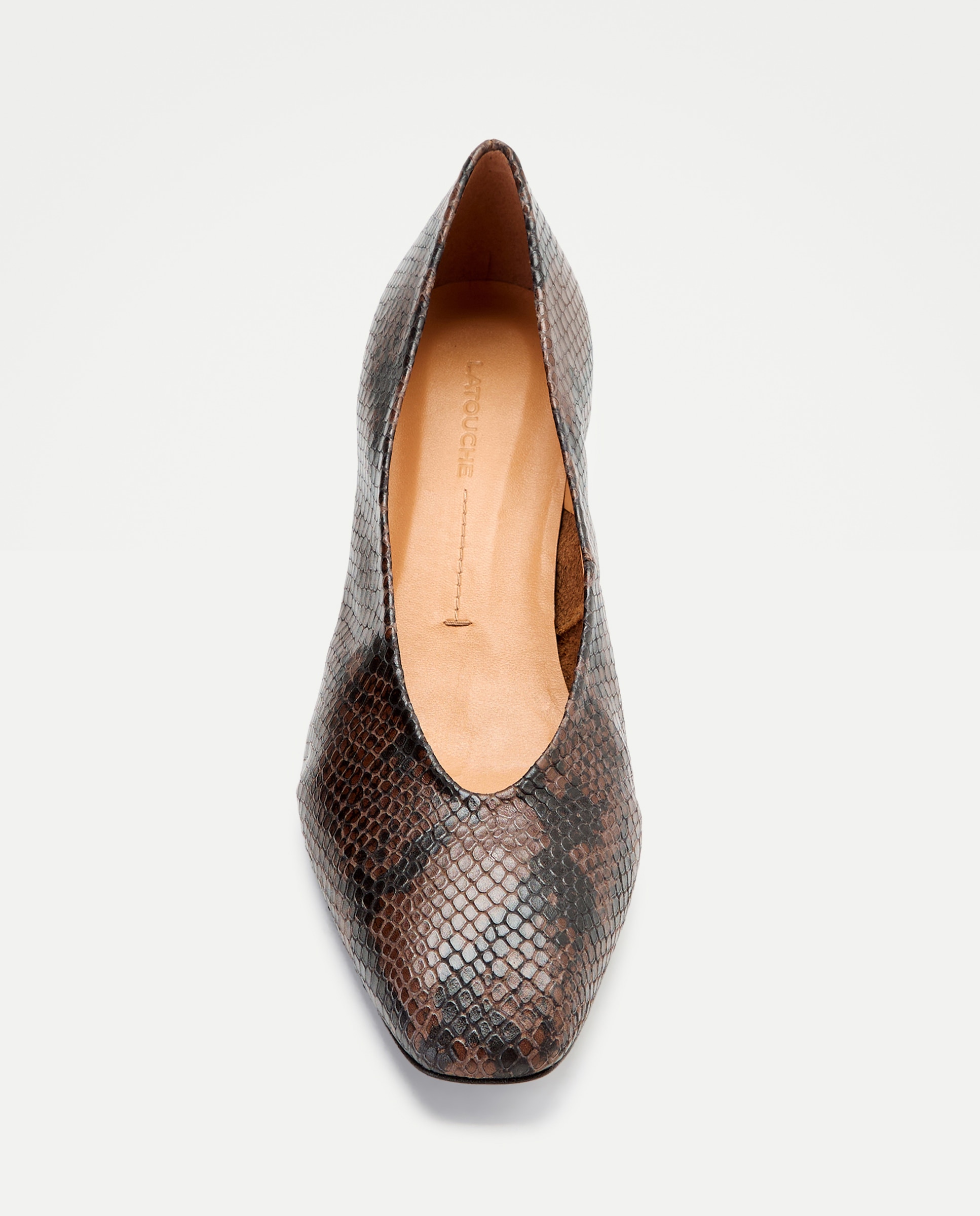 Zapato tacón, sin forro esencial - Latouche - Marrón Marrón-4