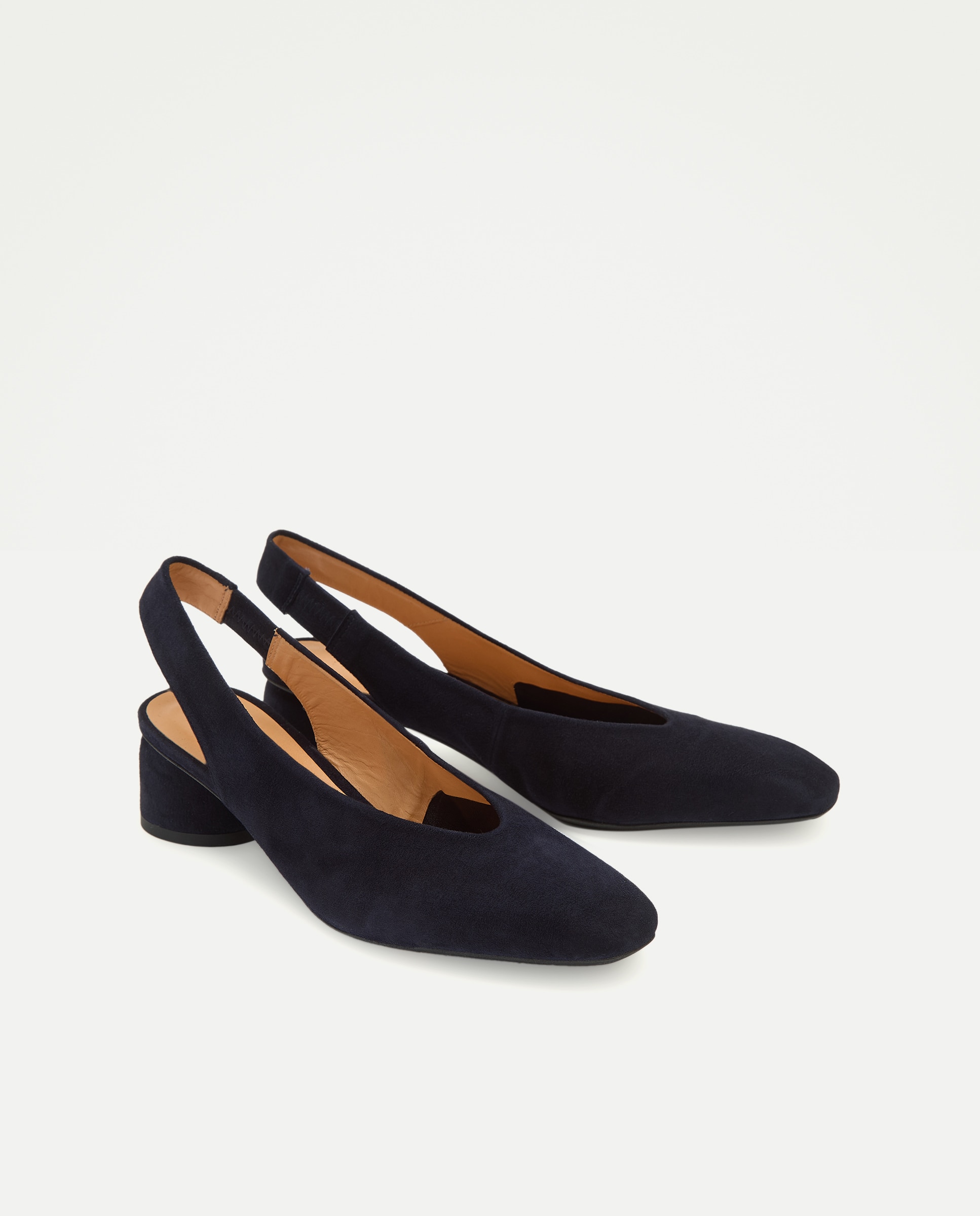 Sapatos de Salto Tipo Mules sem Forro Essenciais 400 Azul-2