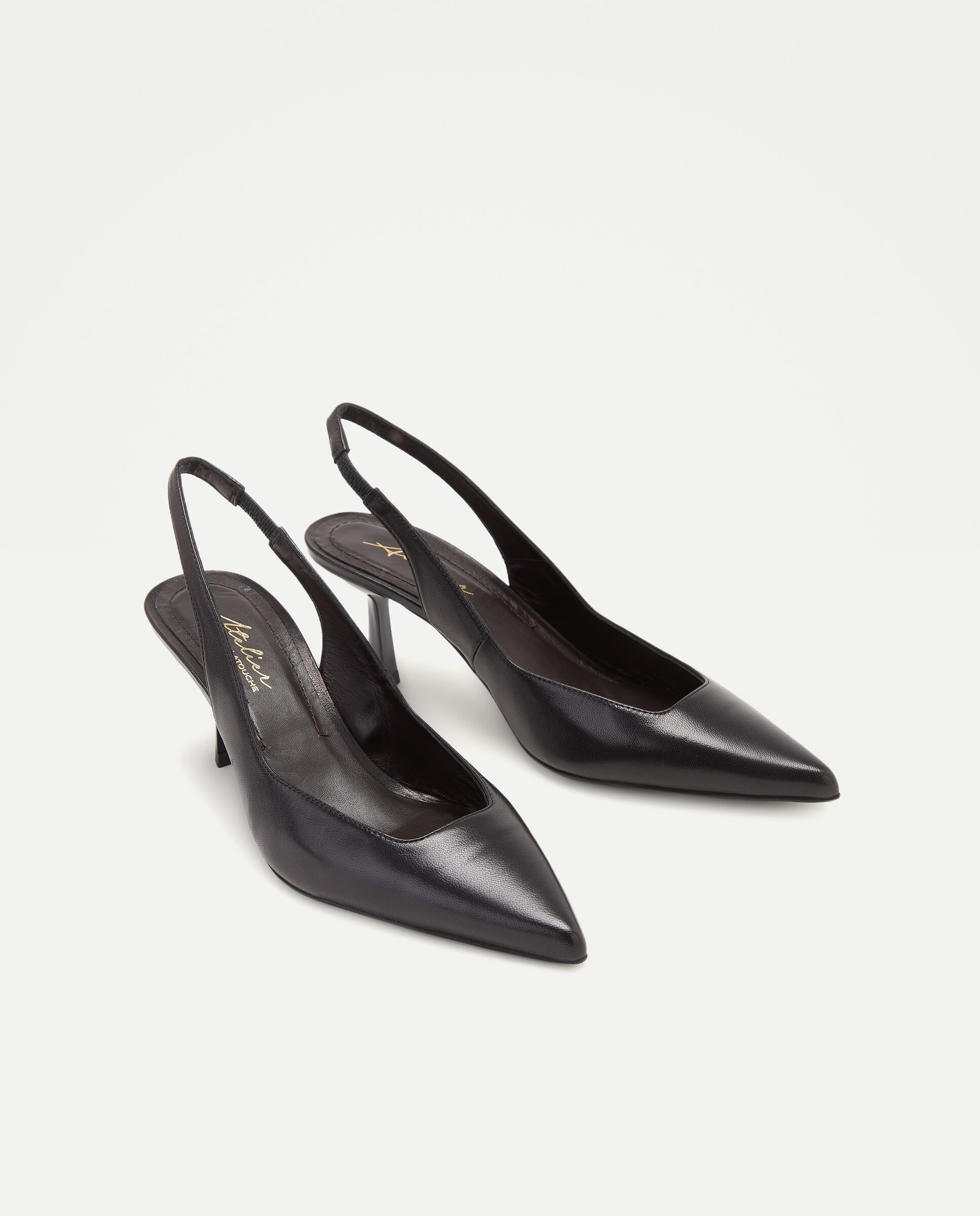 Imagen 2 de Zapato tacón, destalonado fiesta - Latouche - Negro Negro
