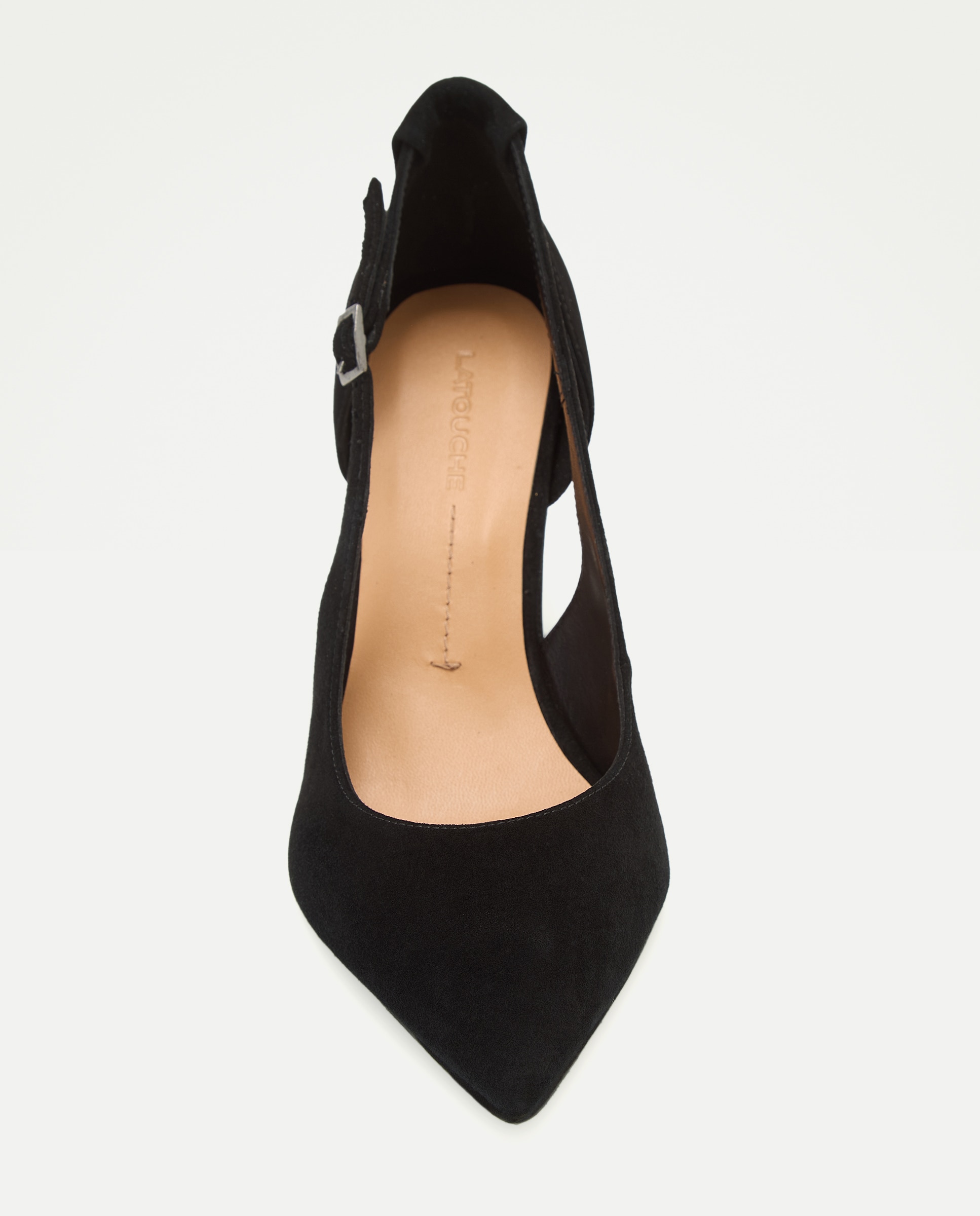 Sapatos de Salto com Aberturas Preto-4