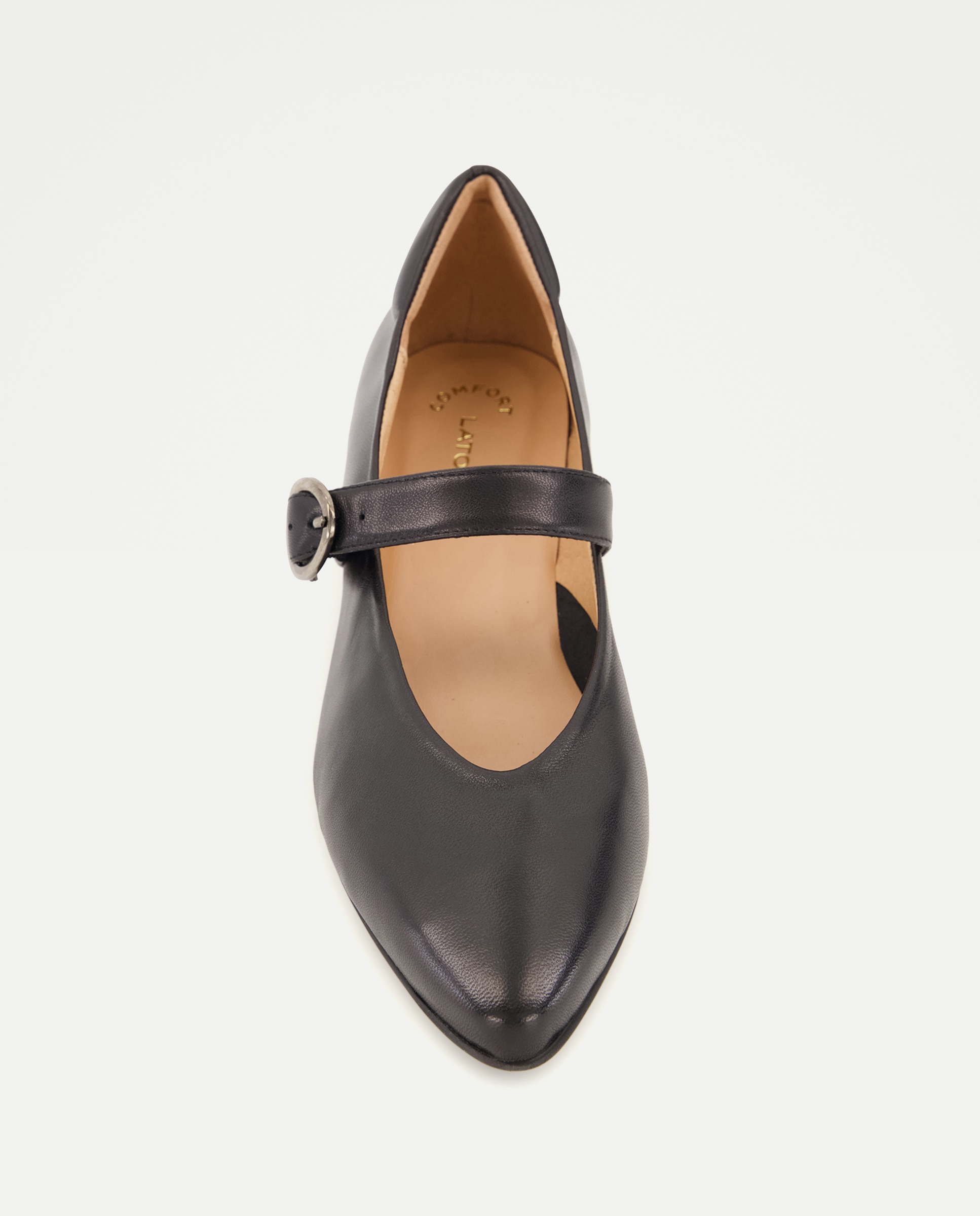 Zapato de mujer tacón mercedita - LT Comfort - Negro Negro-4