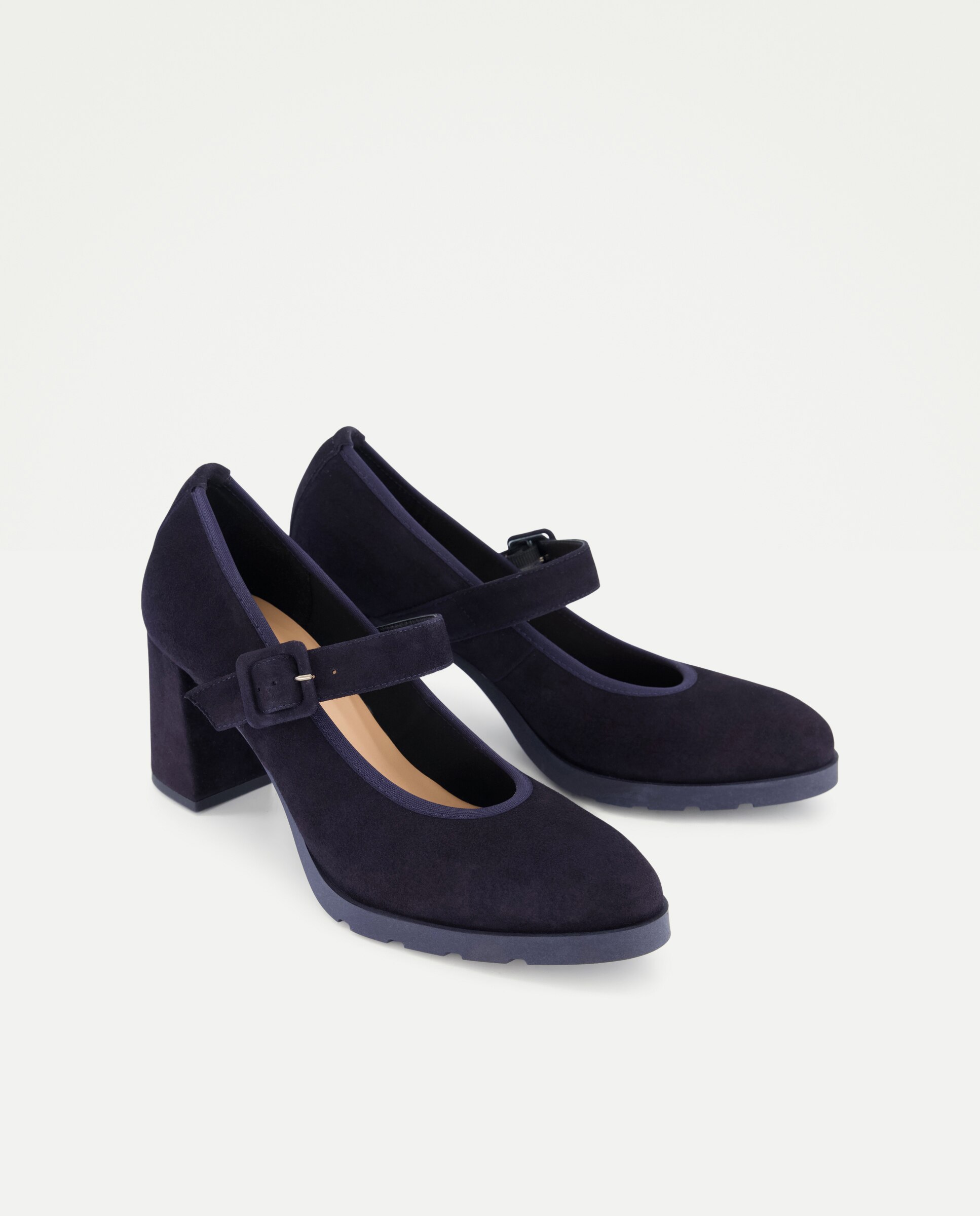 Zapato de mujer tacón elástico piso goma - Latouche Comfort - 400 Azul 400 Azul-2
