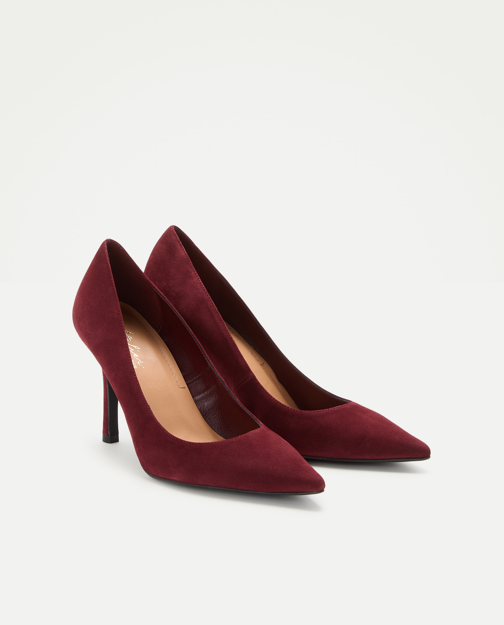 Sapatos de Salto Alto Bordeaux-2