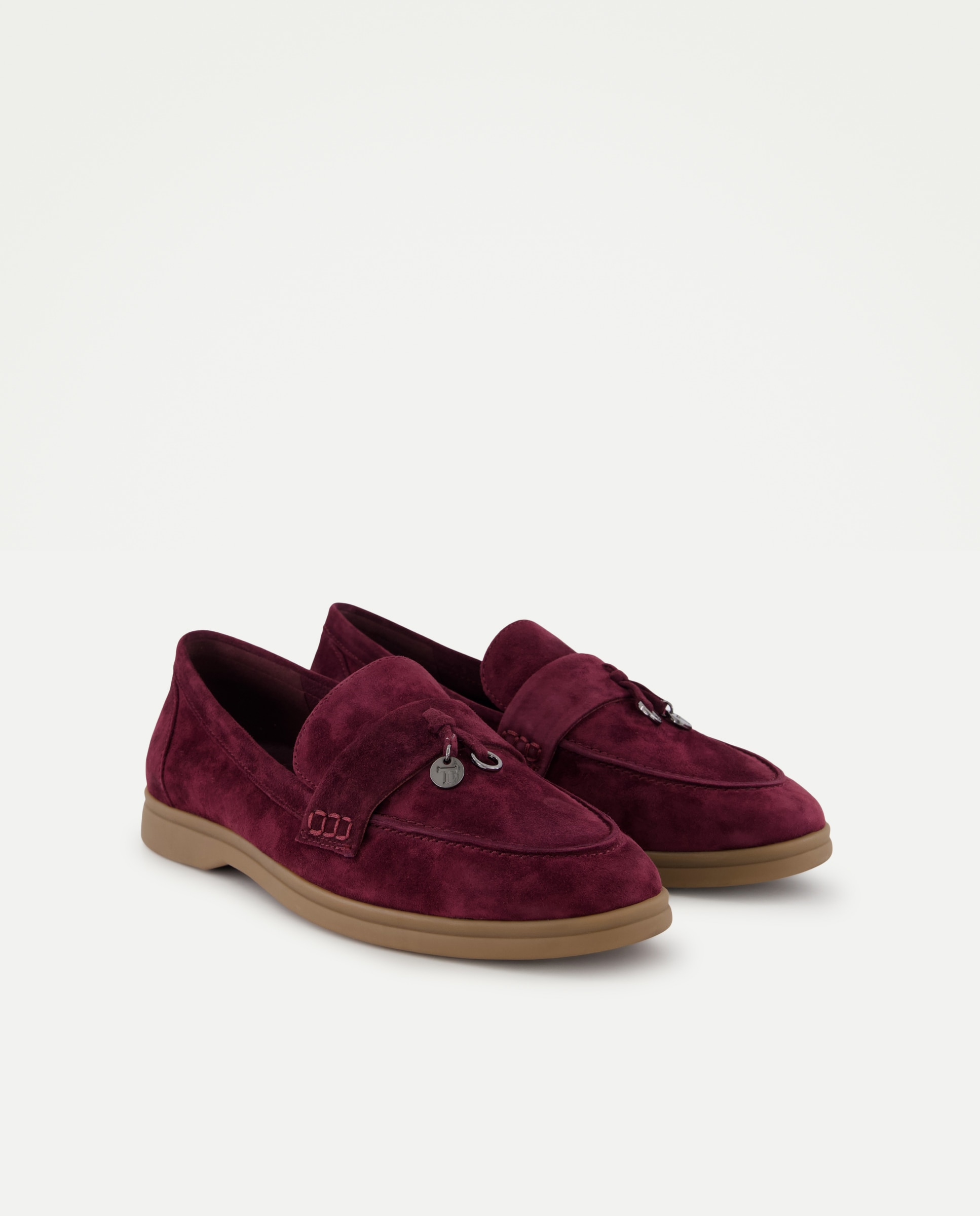 Mocassins com Adorno Bordeaux-2