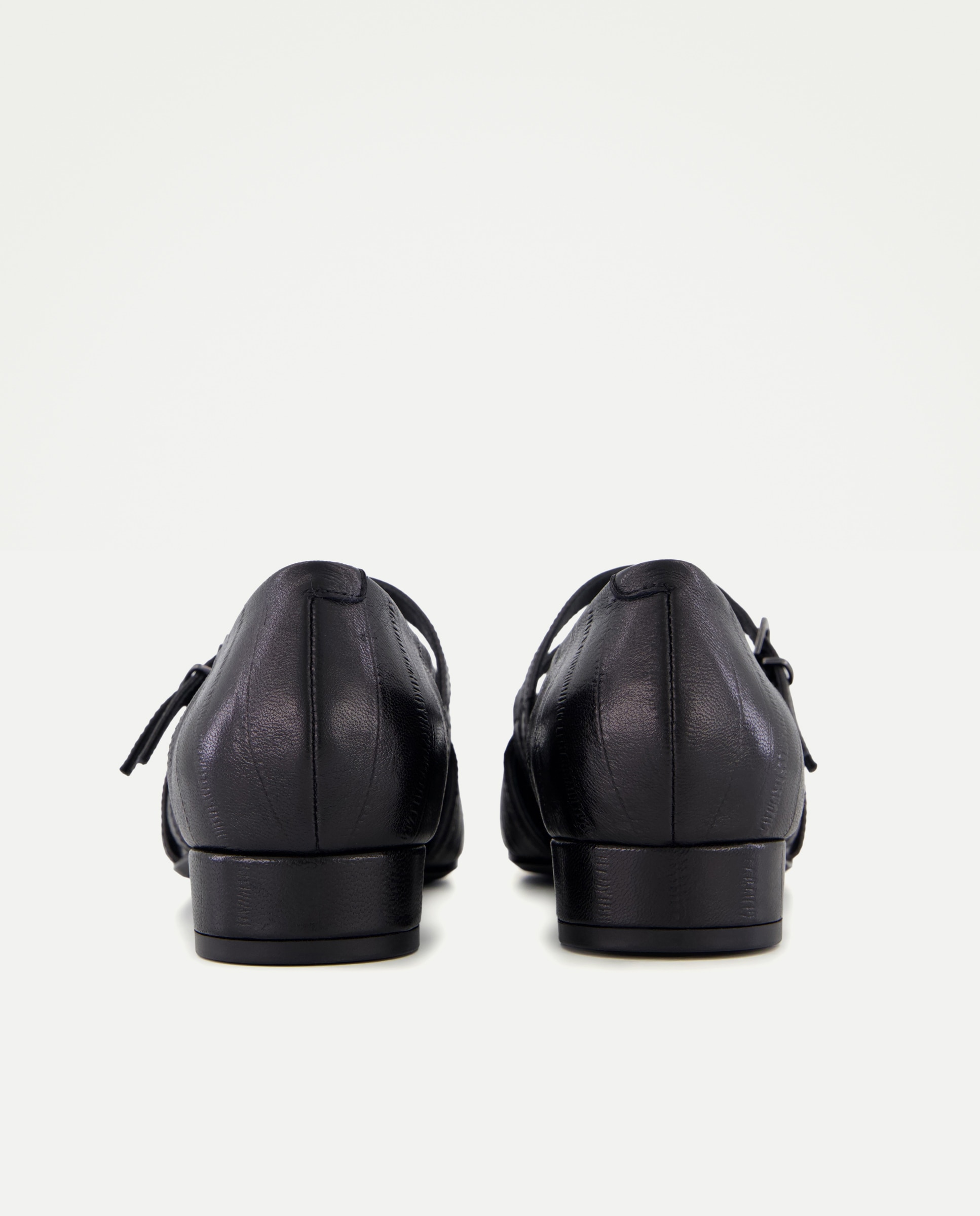 Merceditas planas de mujer con abertura lateral - Latouche - Negro Negro-3