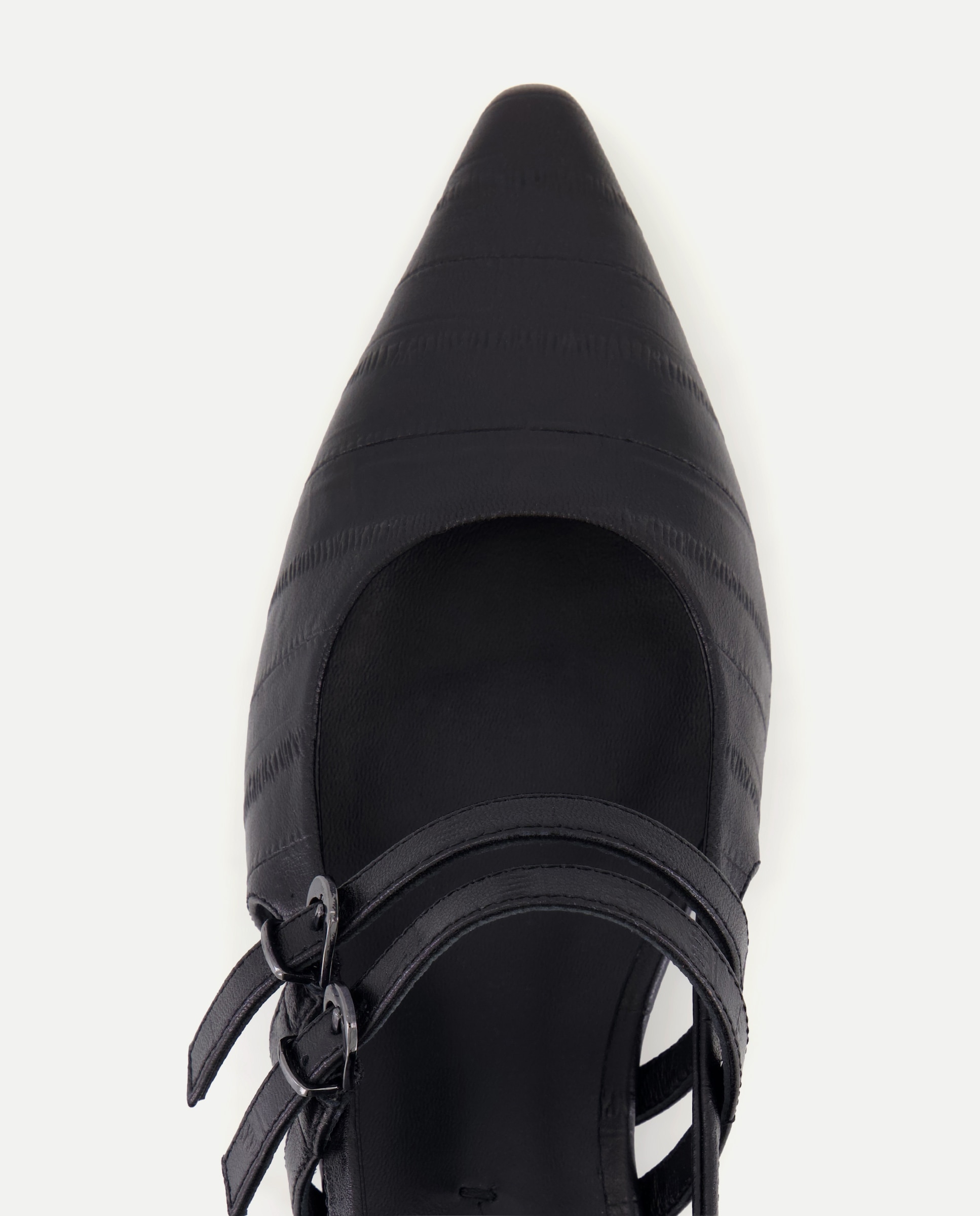 Merceditas planas de mujer con abertura lateral - Latouche - Negro Negro-4