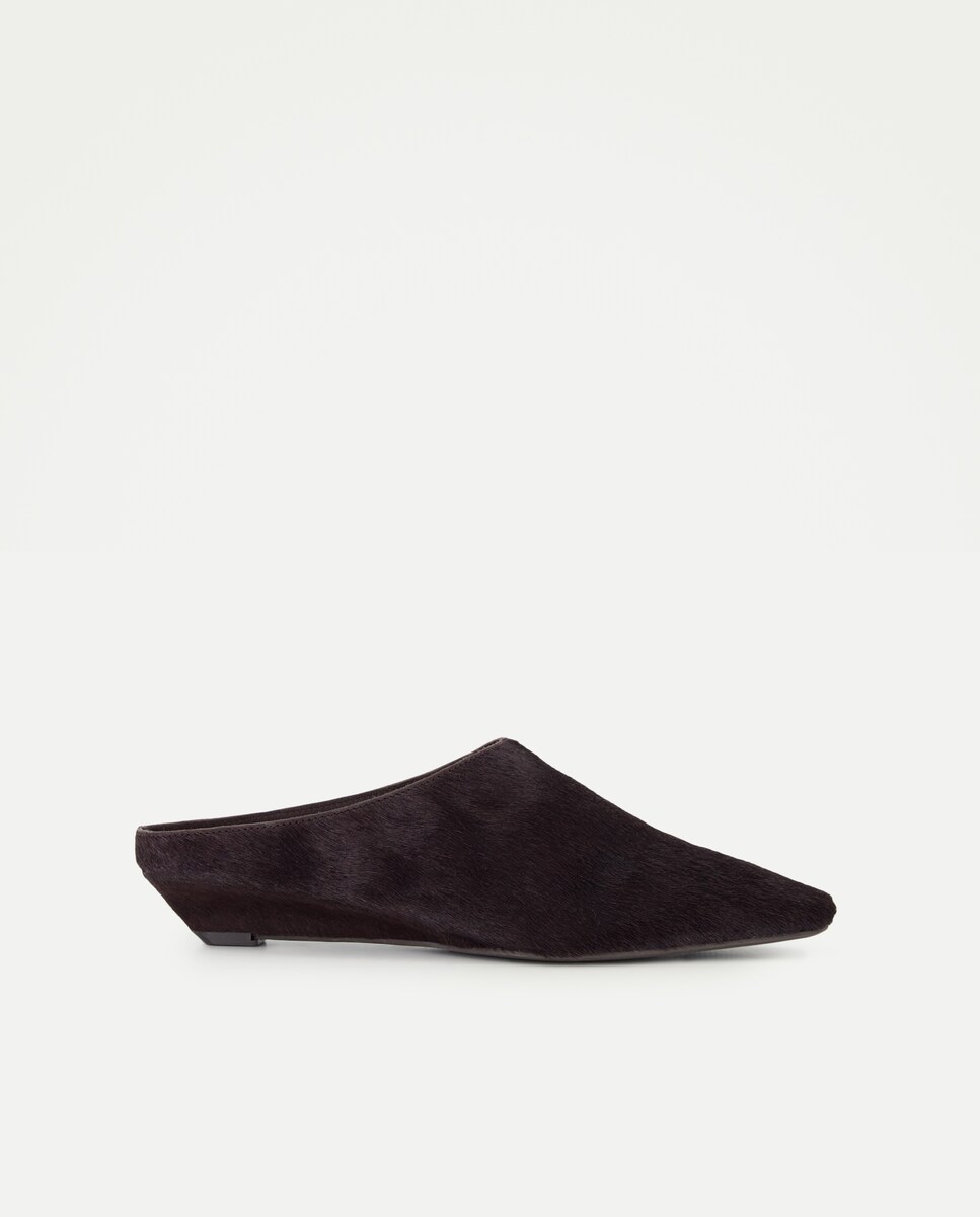 Imagen 0 de Zapato de mujer plano cuña babucha Burdeos