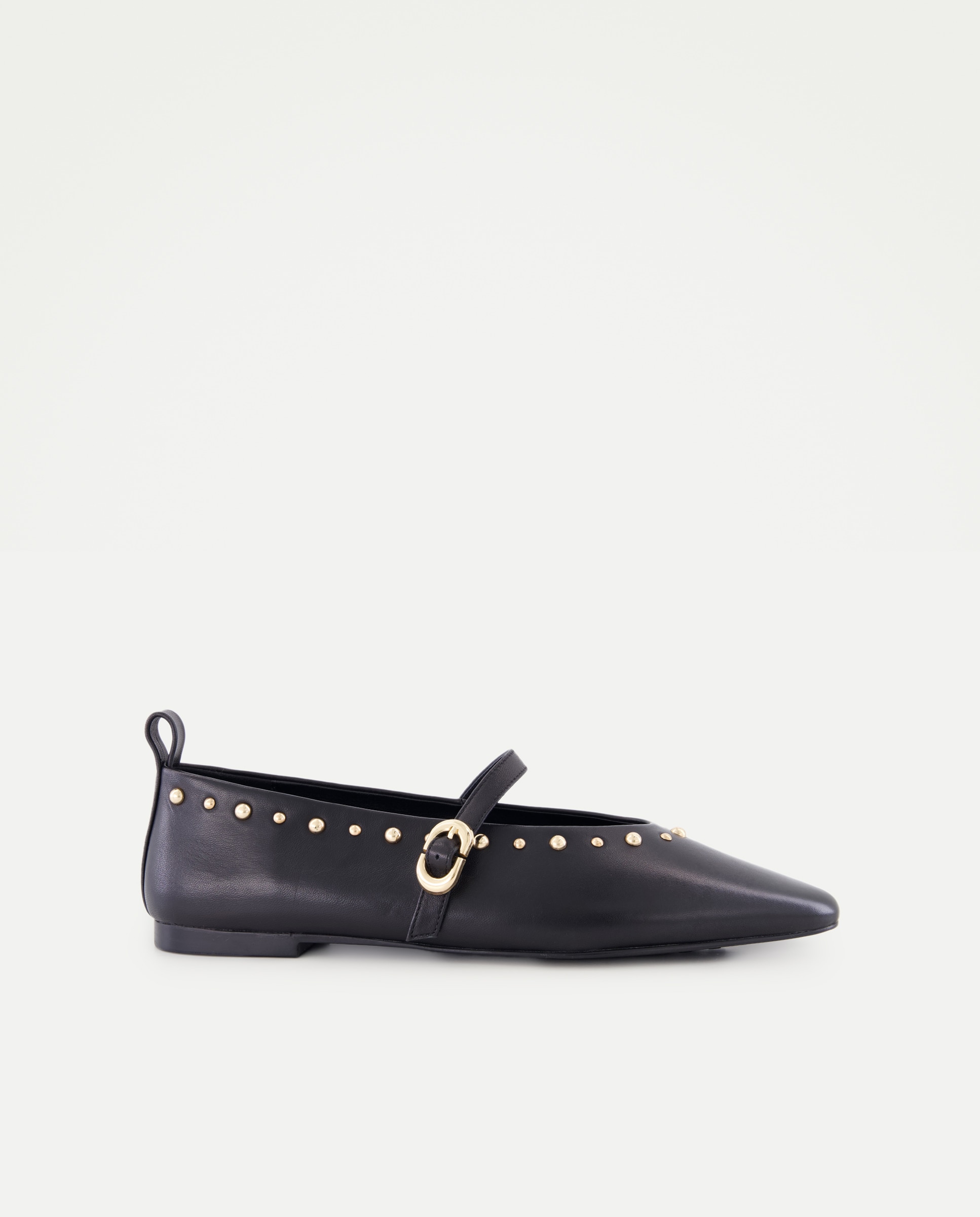 Zapato plano, mercedita tachas - Latouche - Negro Negro-1