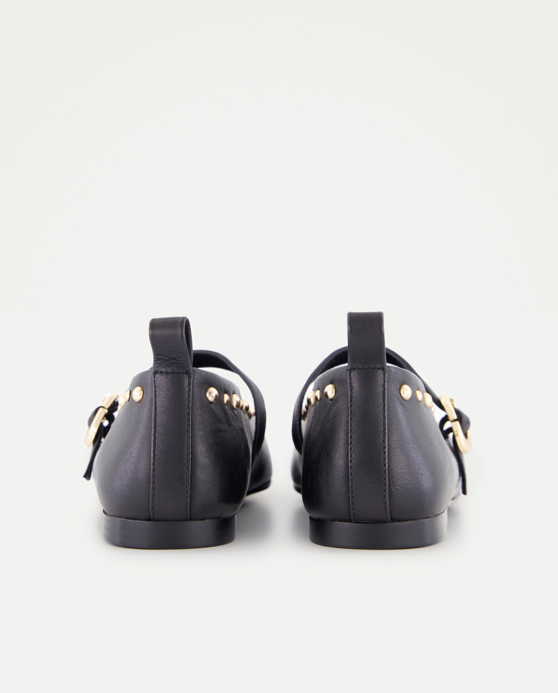 Zapato plano, mercedita tachas - Latouche - Negro Negro-3