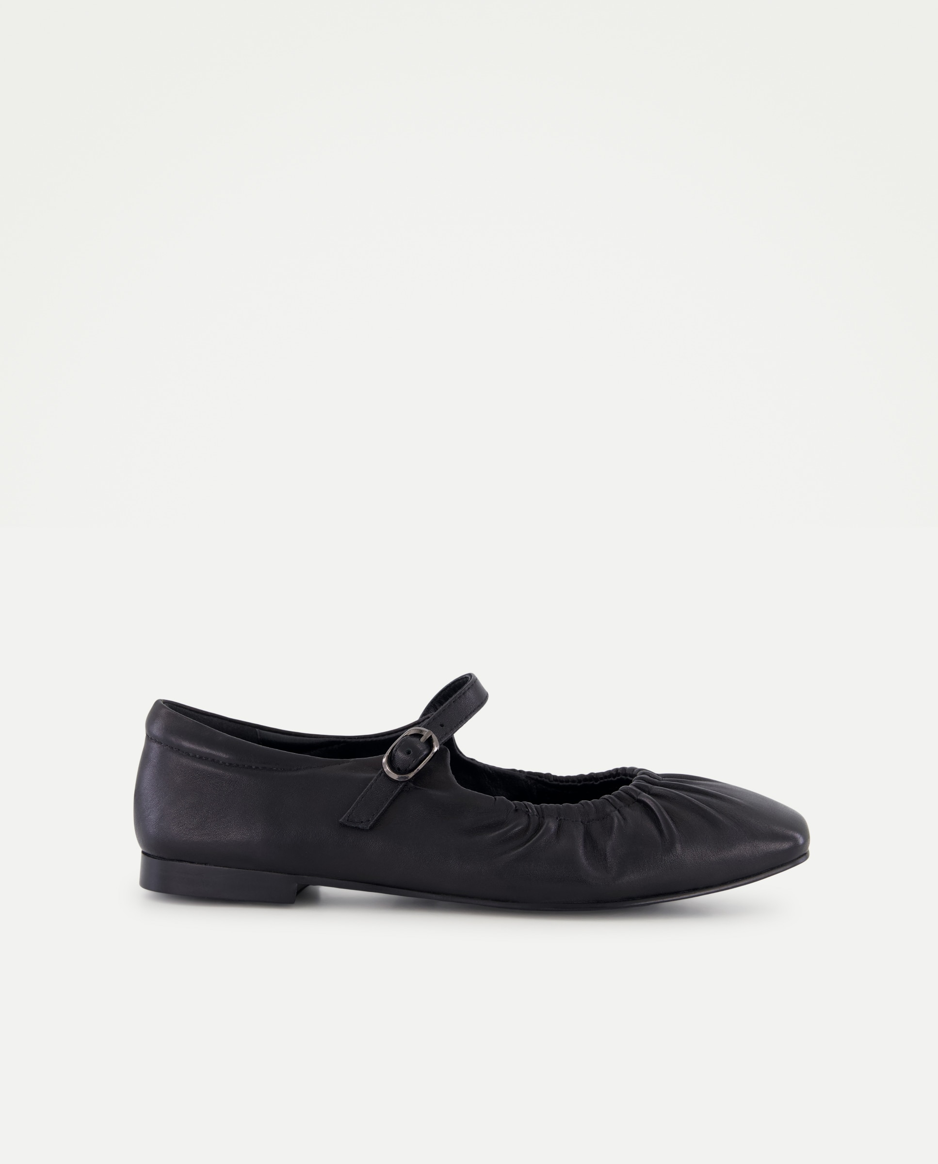 Zapato plano, mercedita arrugado - Latouche - Negro Negro-1