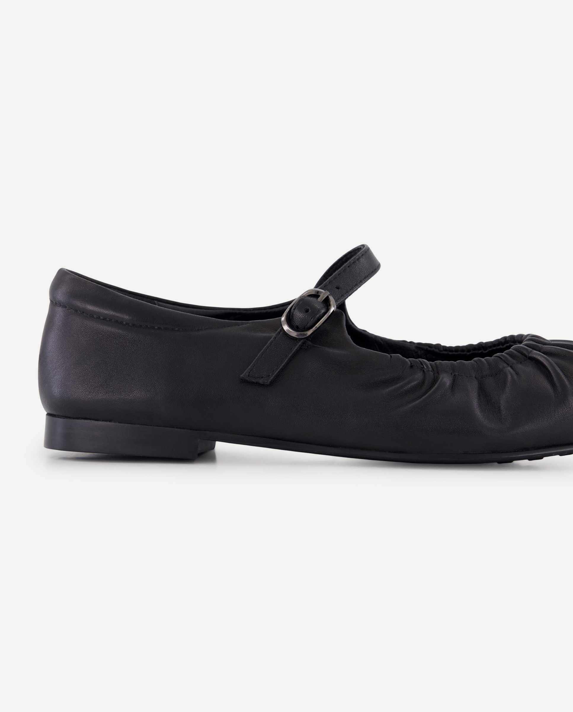 Zapato plano, mercedita arrugado - Latouche - Negro Negro-5