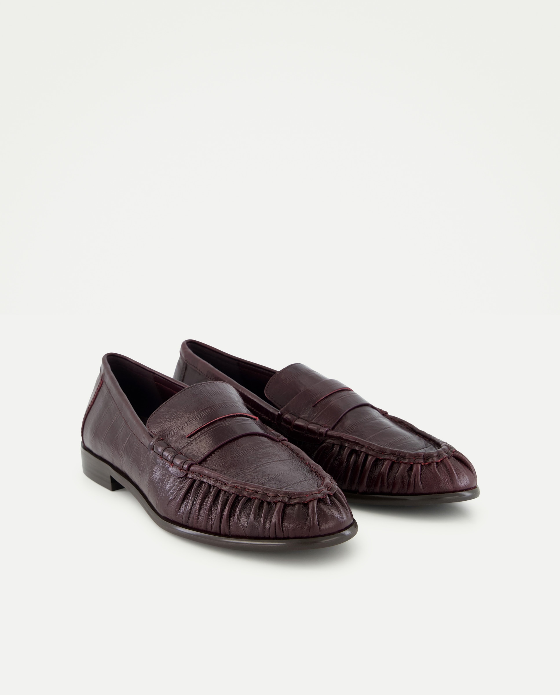 Zapato plano, mocasin print - Latouche - Burdeos Burdeos-2