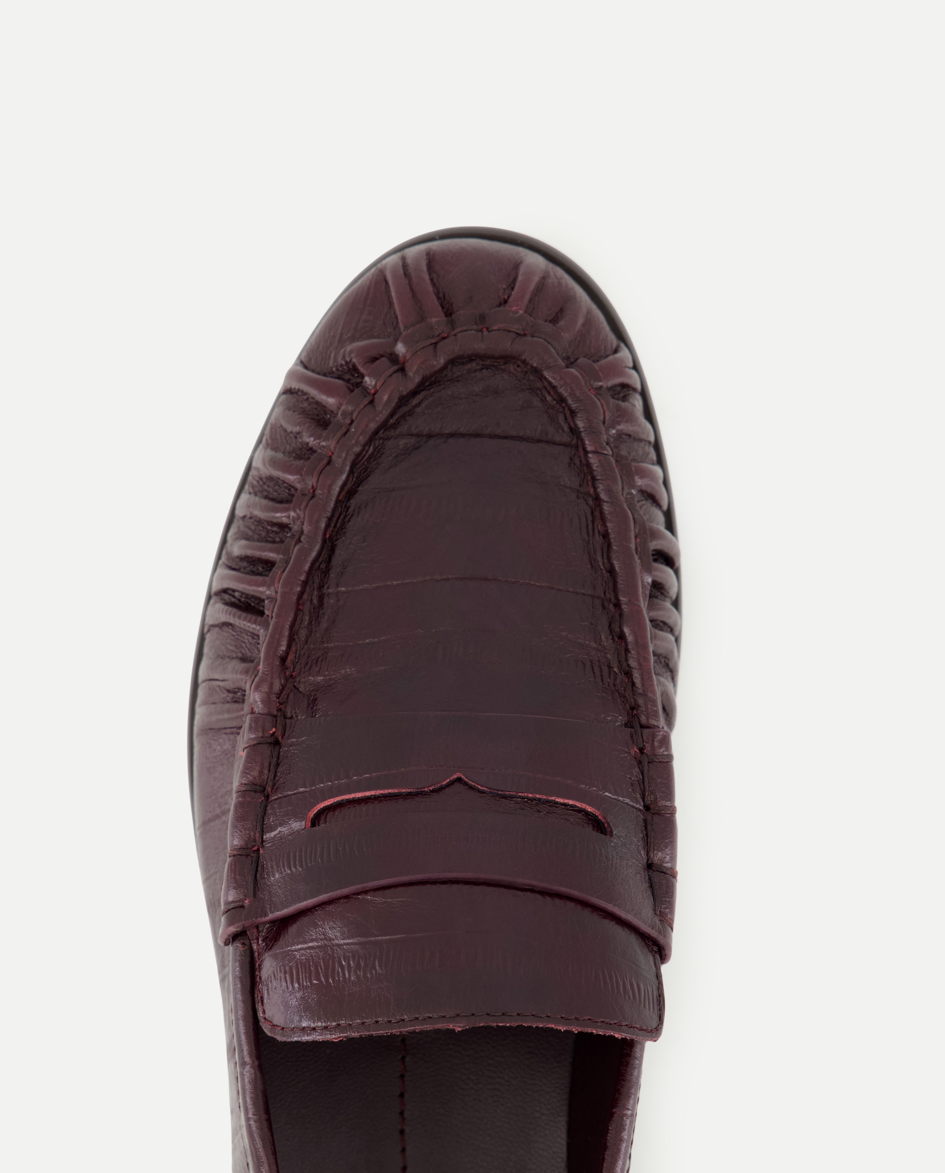 Zapato plano, mocasin print - Latouche - Burdeos Burdeos-4