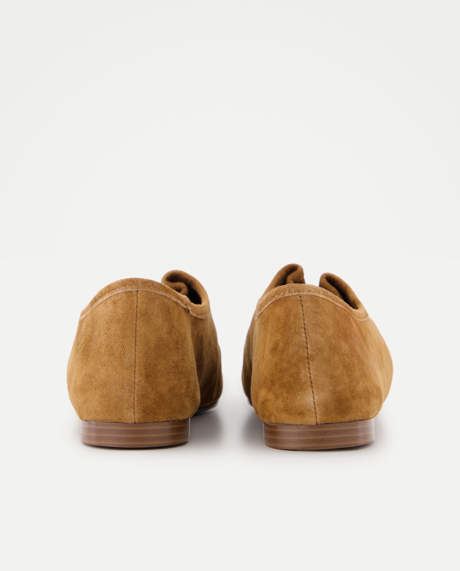 Sapatos Rasos com Detalhe Central 730 Camel-3