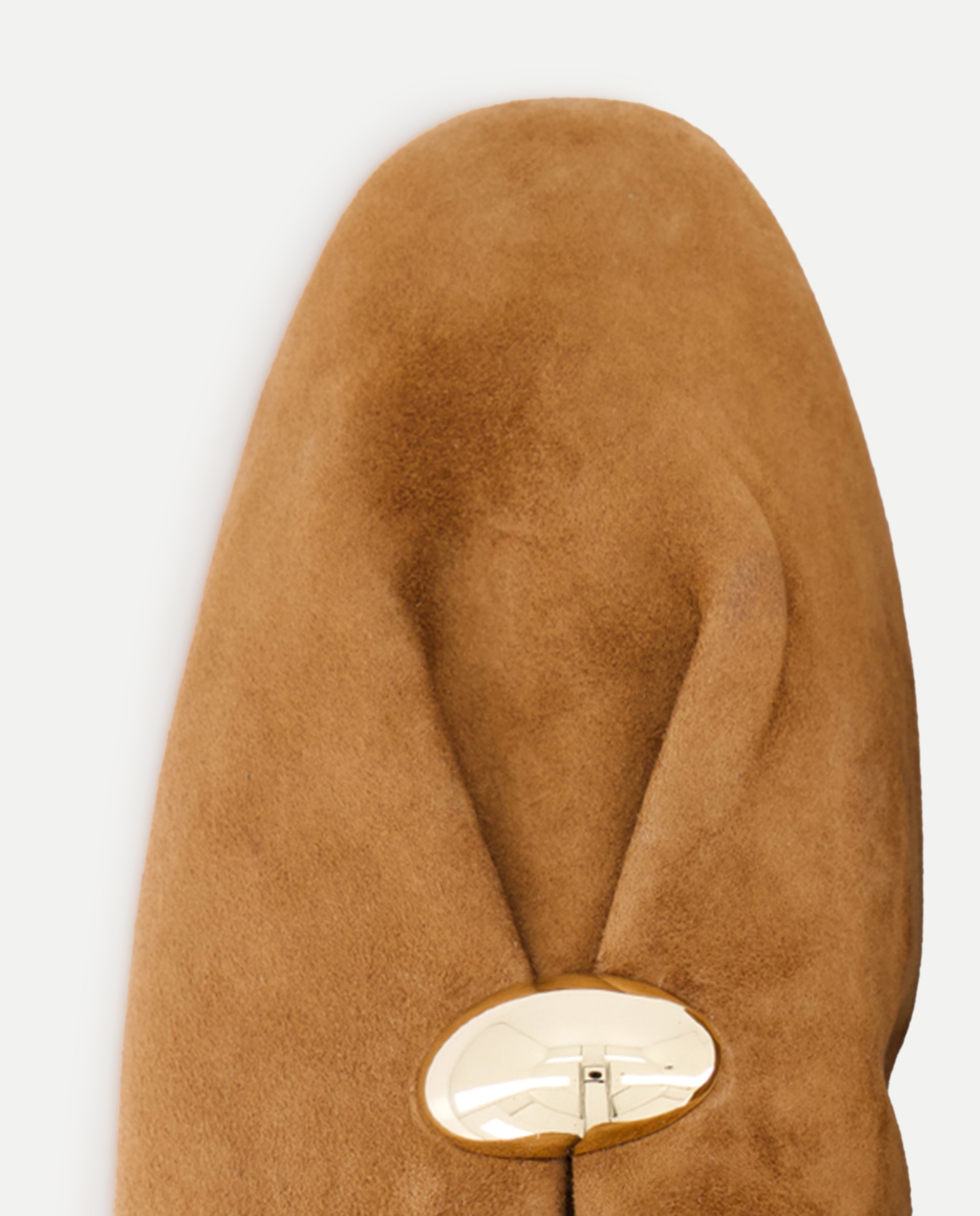 Sapatos Rasos com Detalhe Central 730 Camel-4