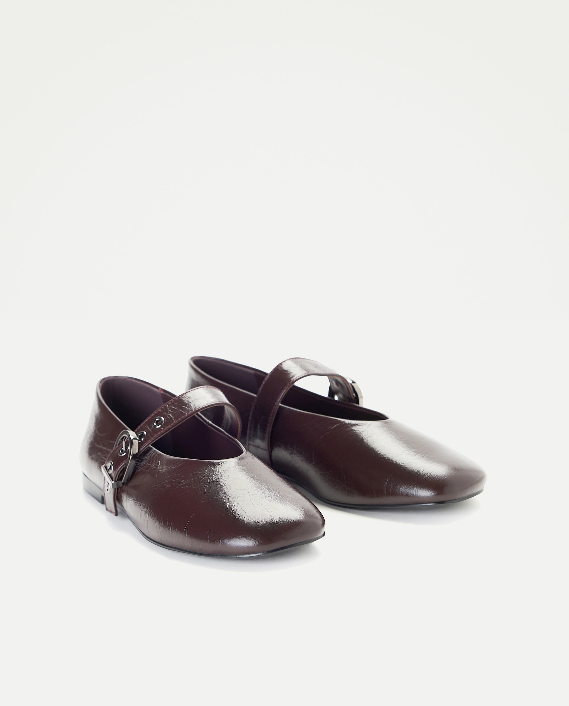 Sapatos de Presilha Rasos Modern Bordeaux-2