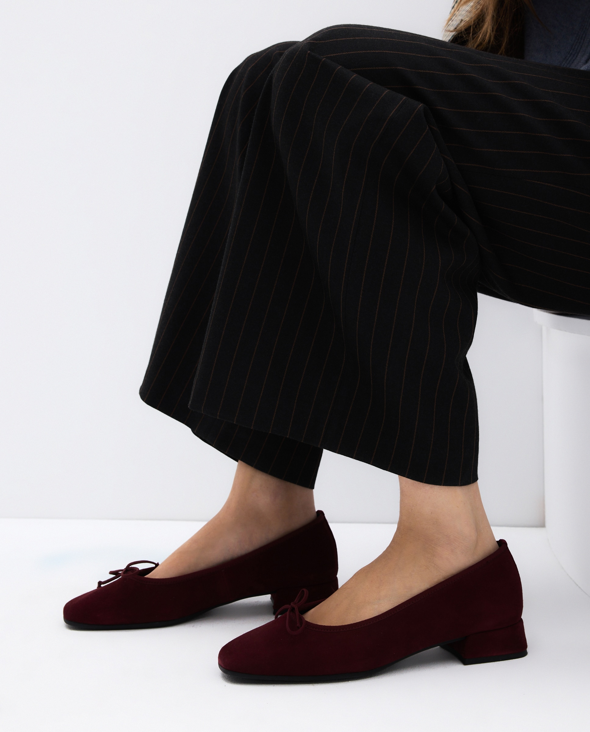 Sapatos Rasos Tipo Sabrinas Bordeaux-6