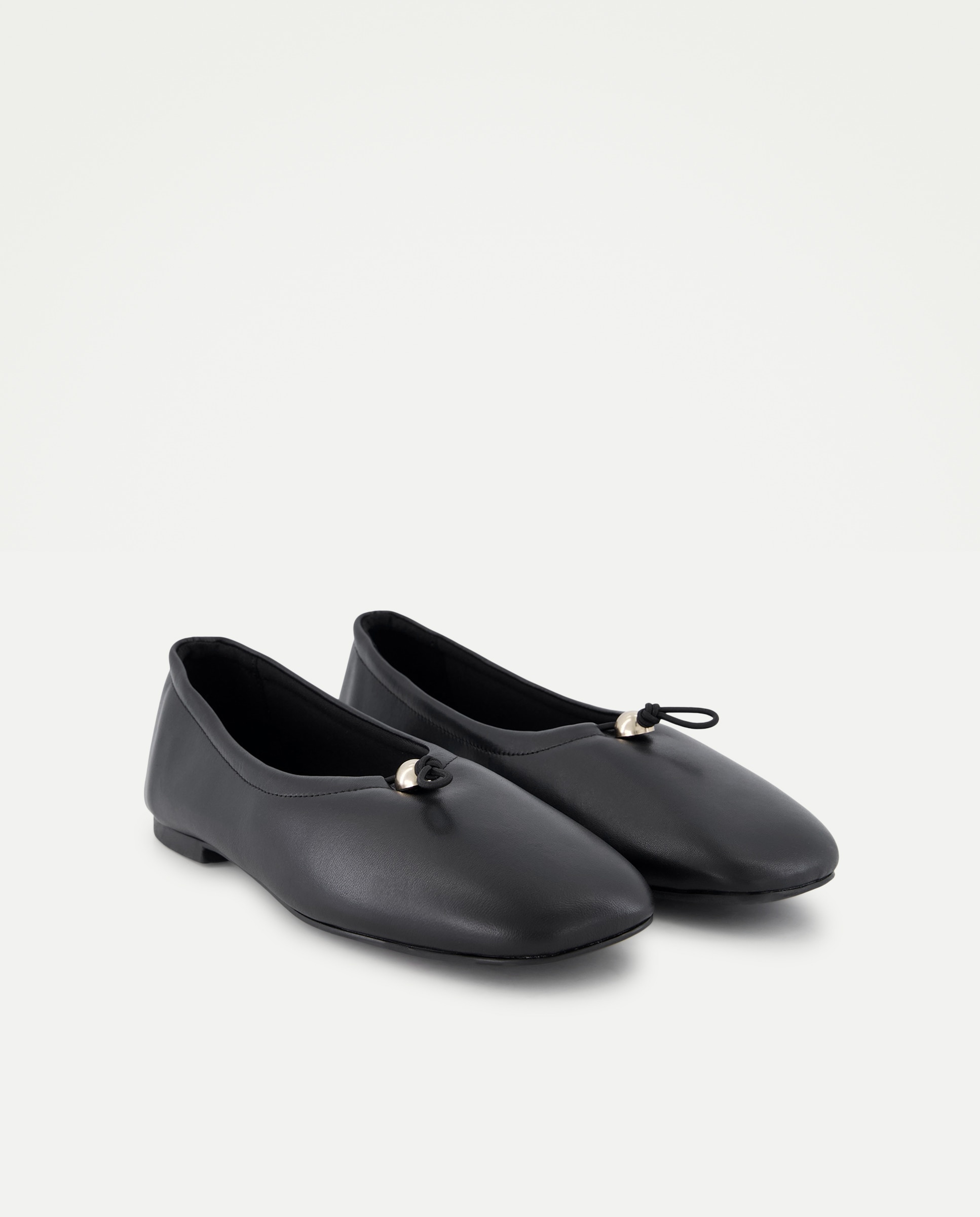 Zapato plano bailarina de mujer hueco subido - Latouche - Negro Negro-2