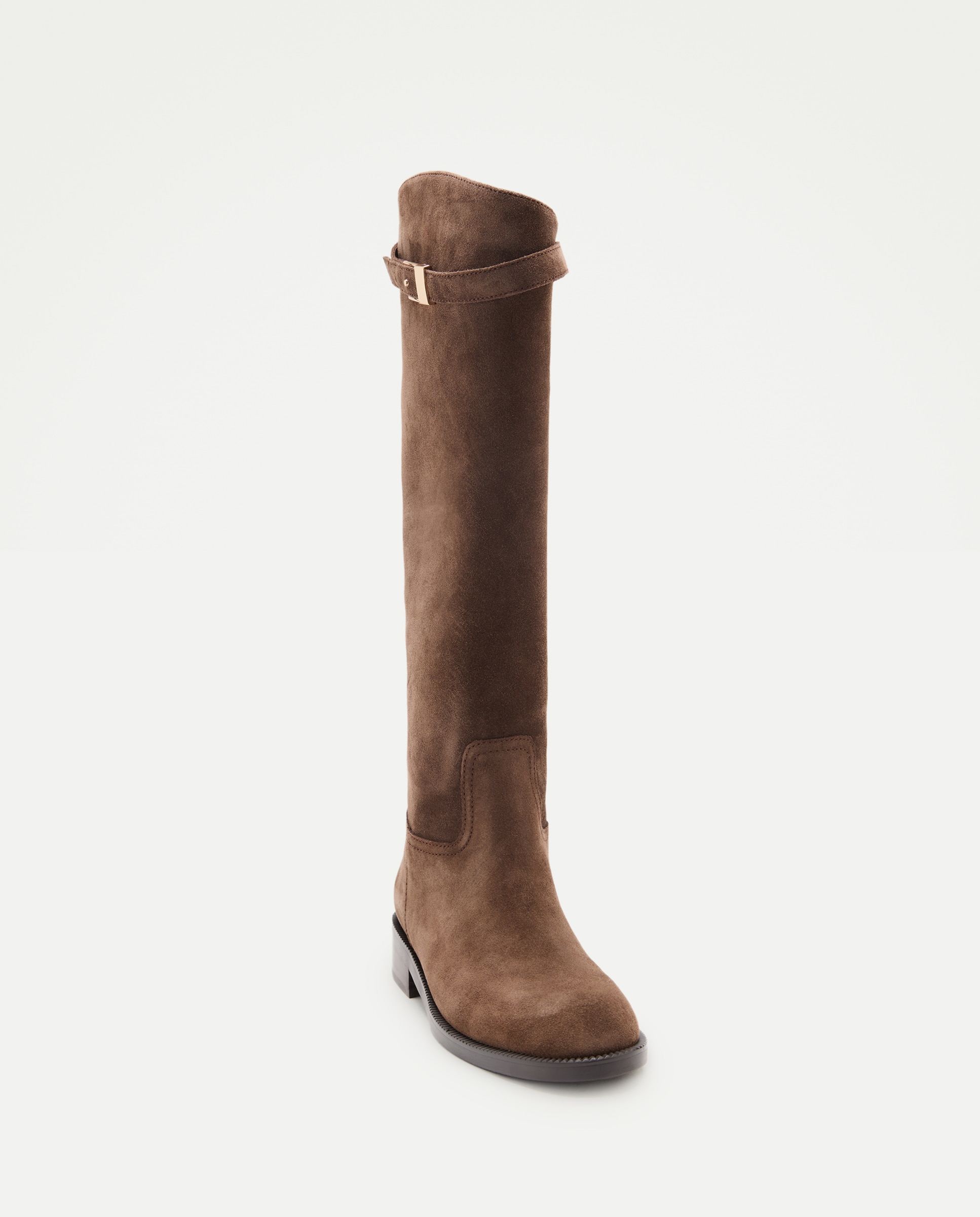 Imagen 4 de Botas planas de mujer estilo amazona - Latouche - Marrón Marrón