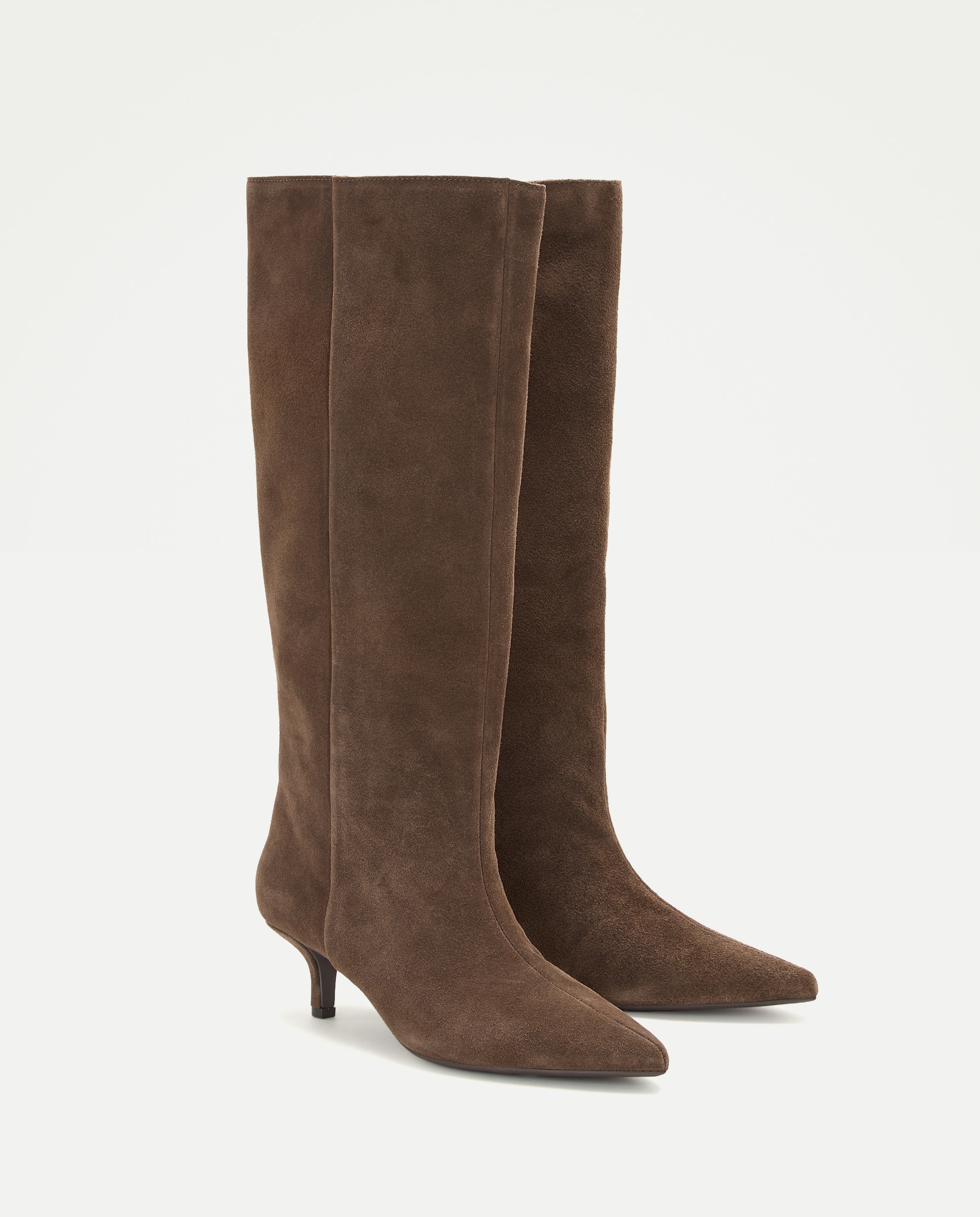 Botas de Salto Clássicas New Line 740 Tabaco-2