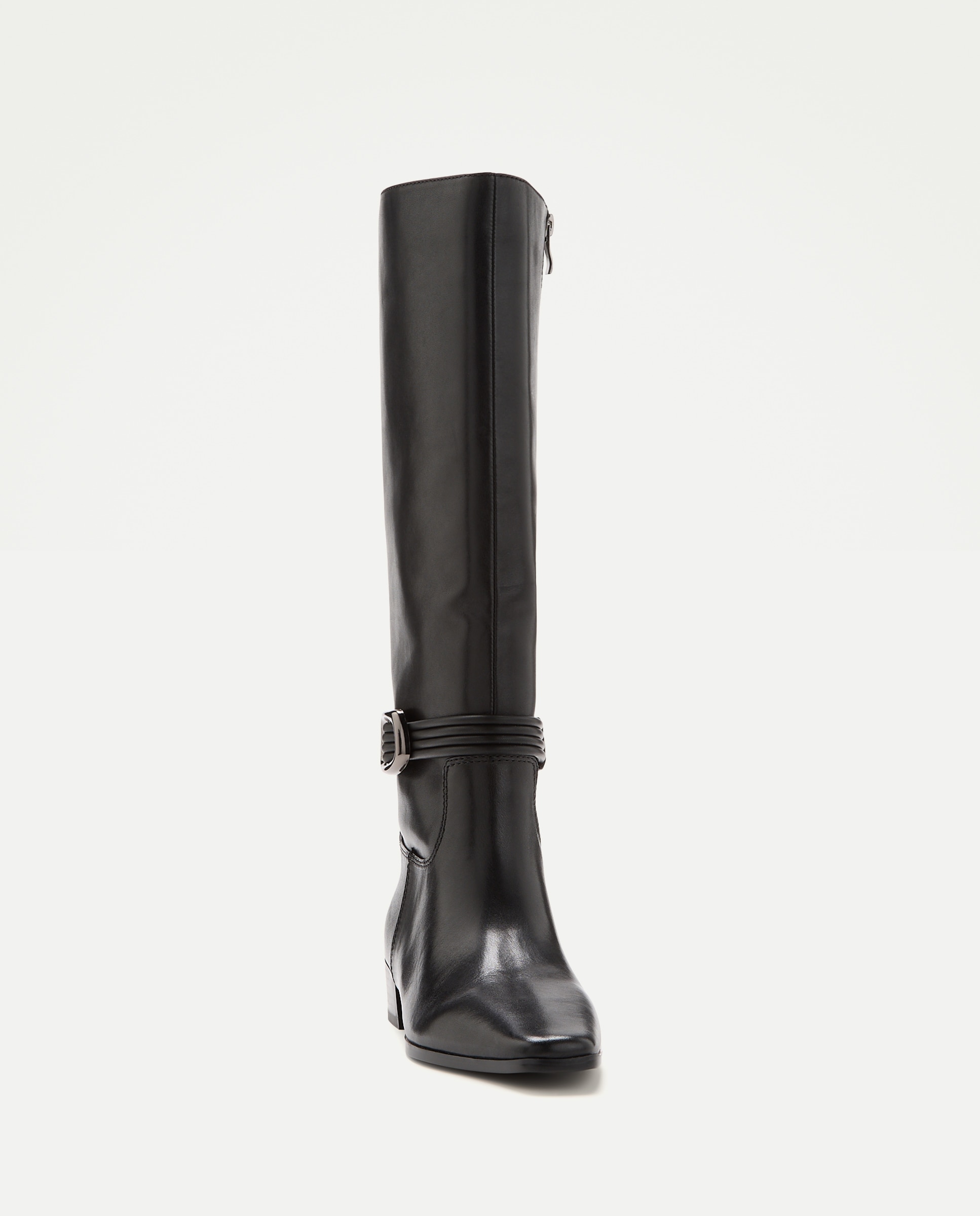 Botas de Salto Tipo Cowboy com Adorno Castanho-4