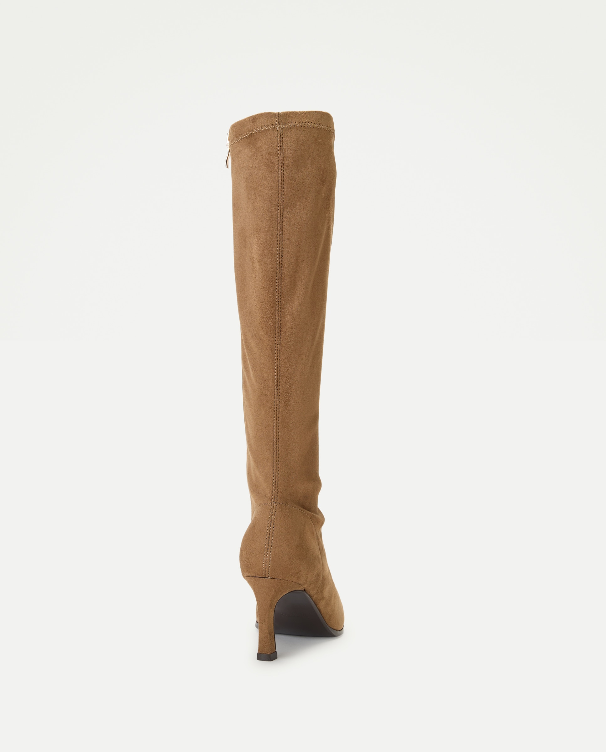 Botas Elásticas Clássicas com Salto Fino 730 Camel-3