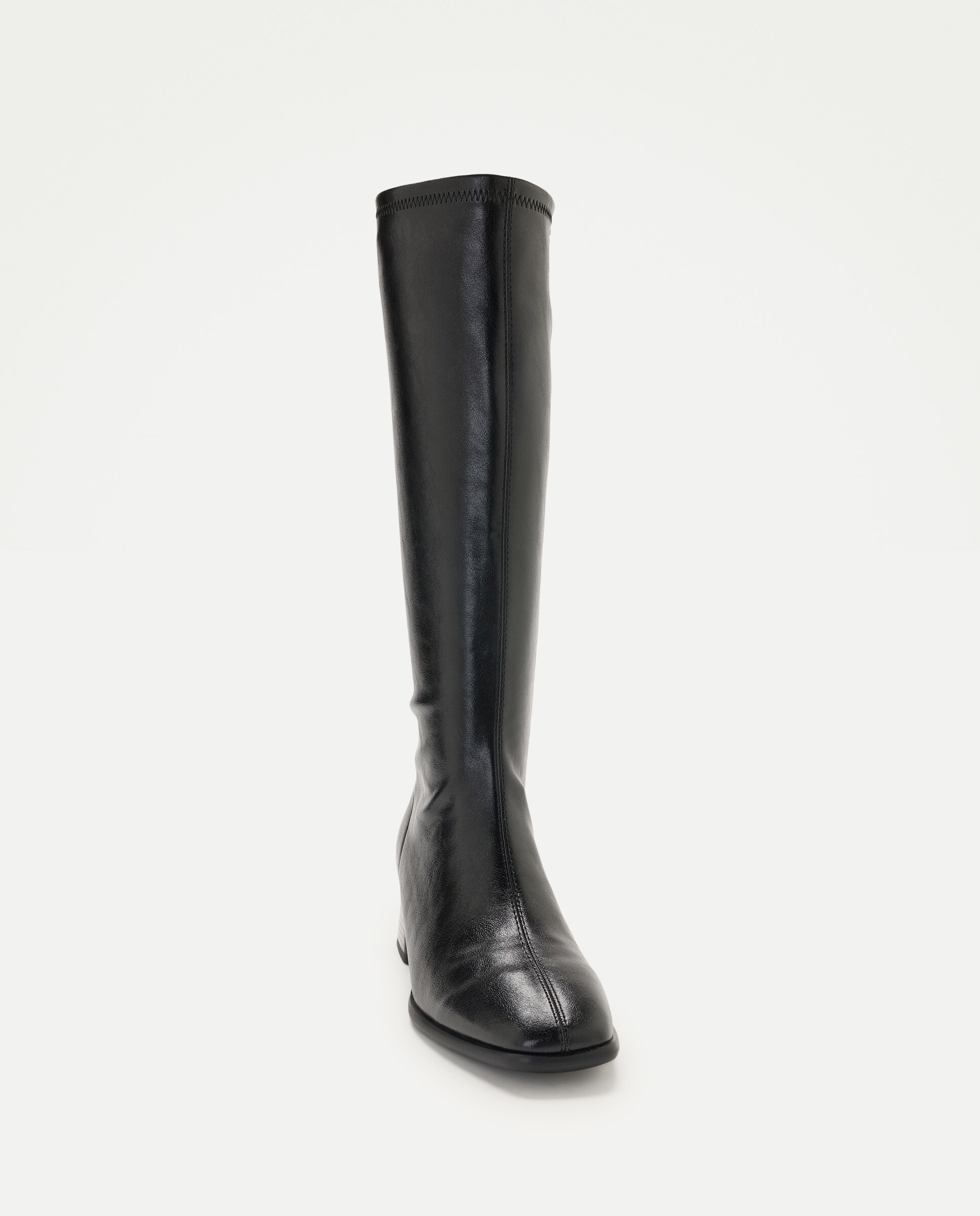 Bota tacón, elástica tacón medio - Latouche - Negro Negro-4