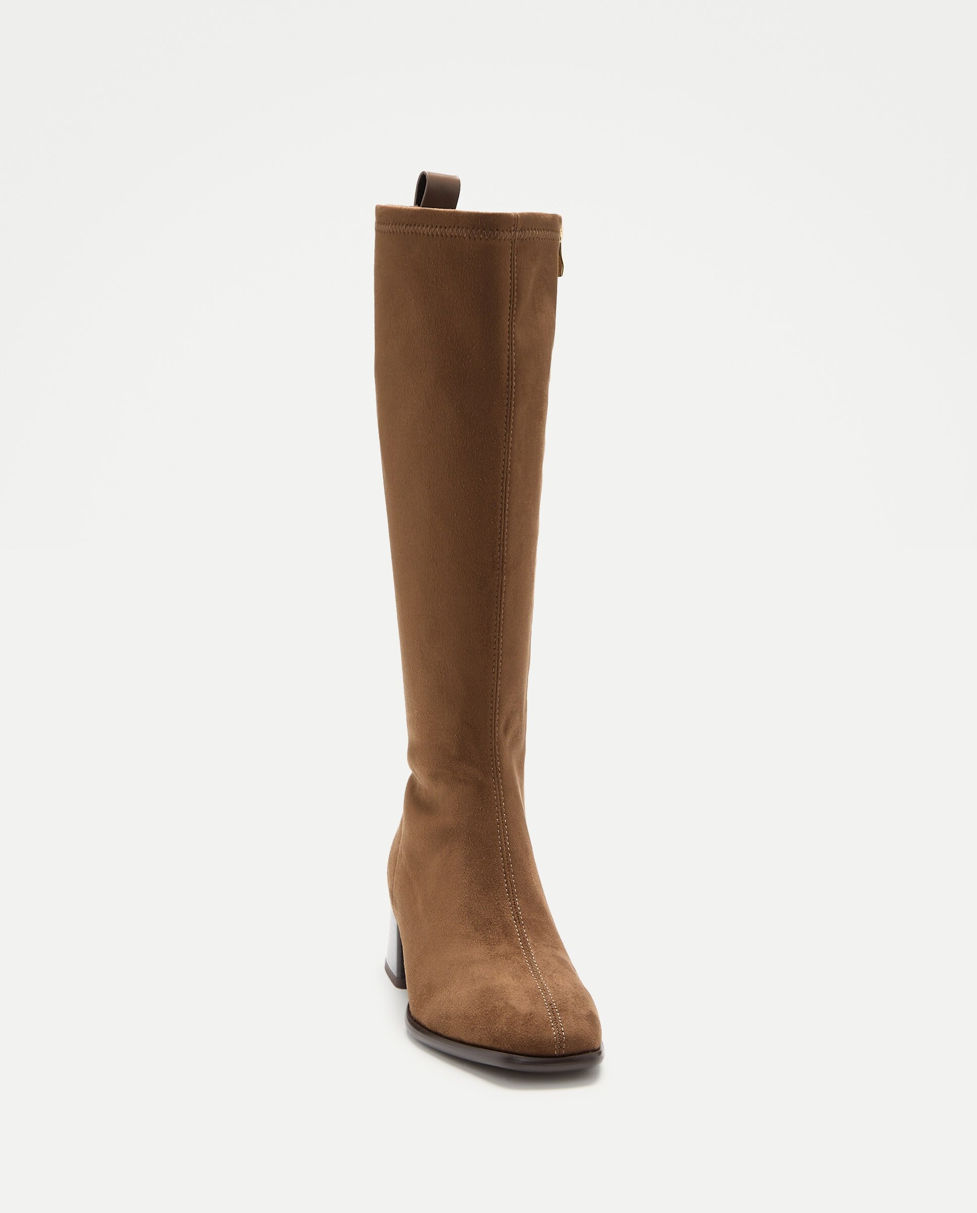 Botas Elásticas com Salto Médio 730 Camel-4