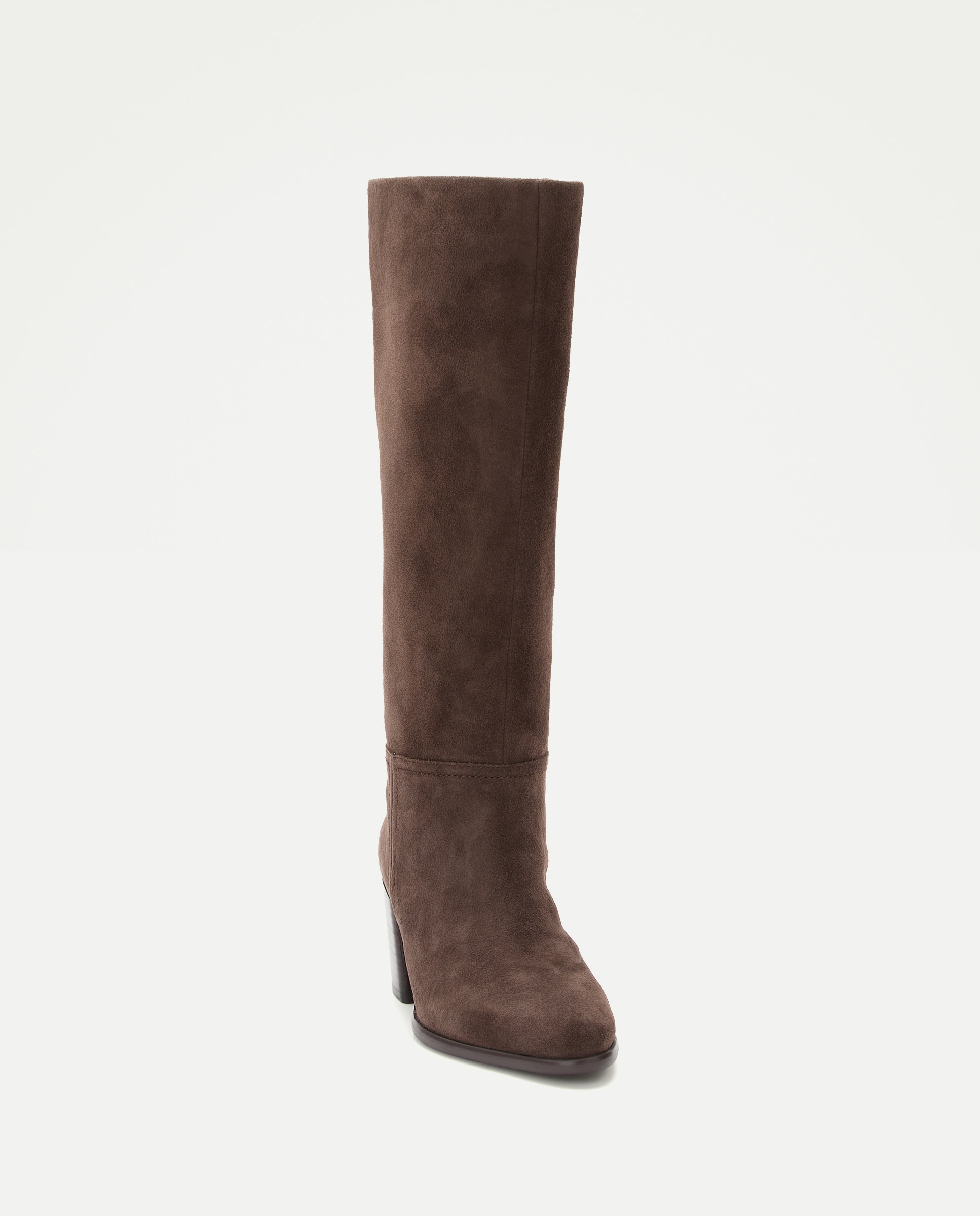 Botas Essencial em Croute com Salto Castanho-4