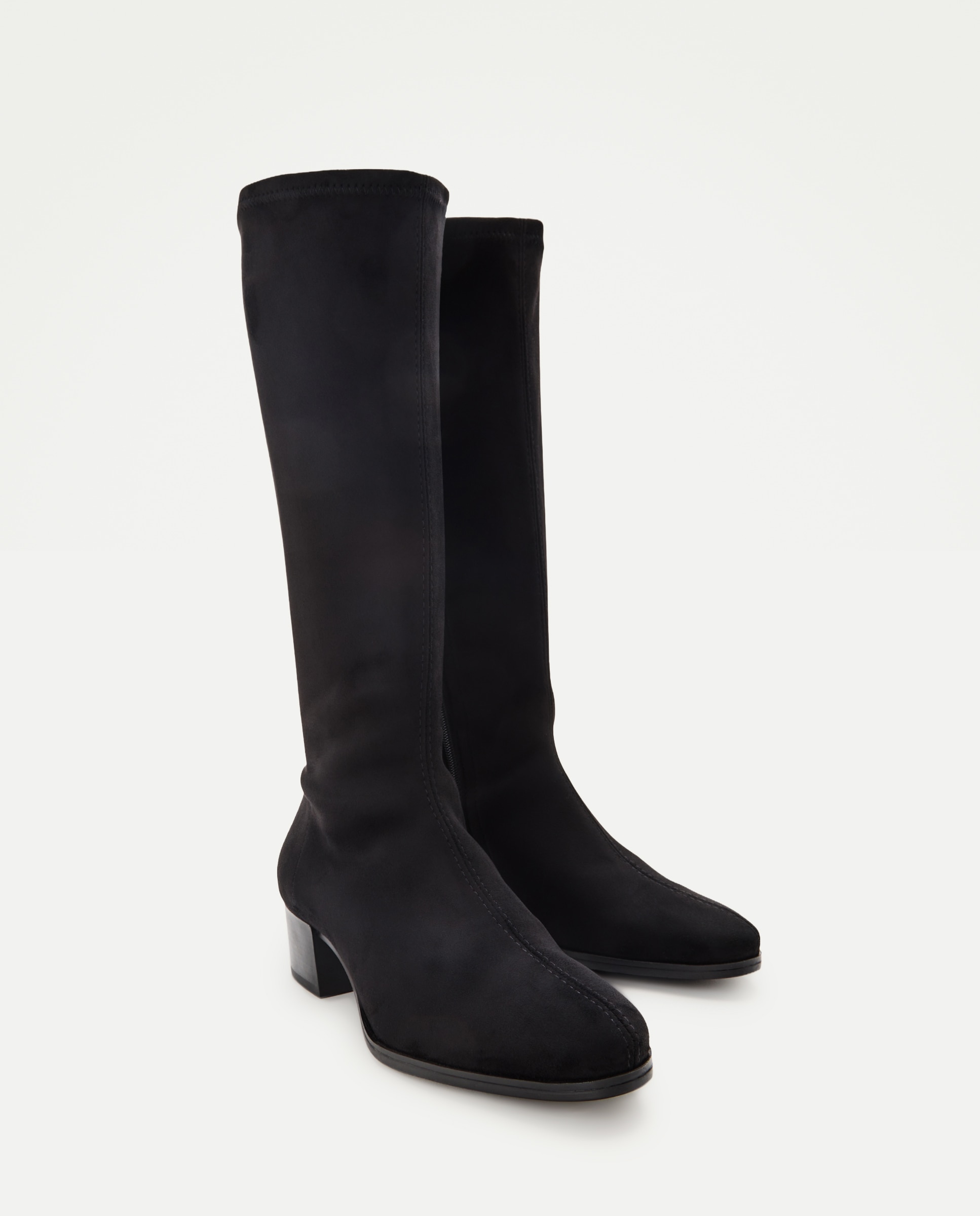 Botín de mujer con tacón elástico - Latouche Comfort - Negro Negro-2