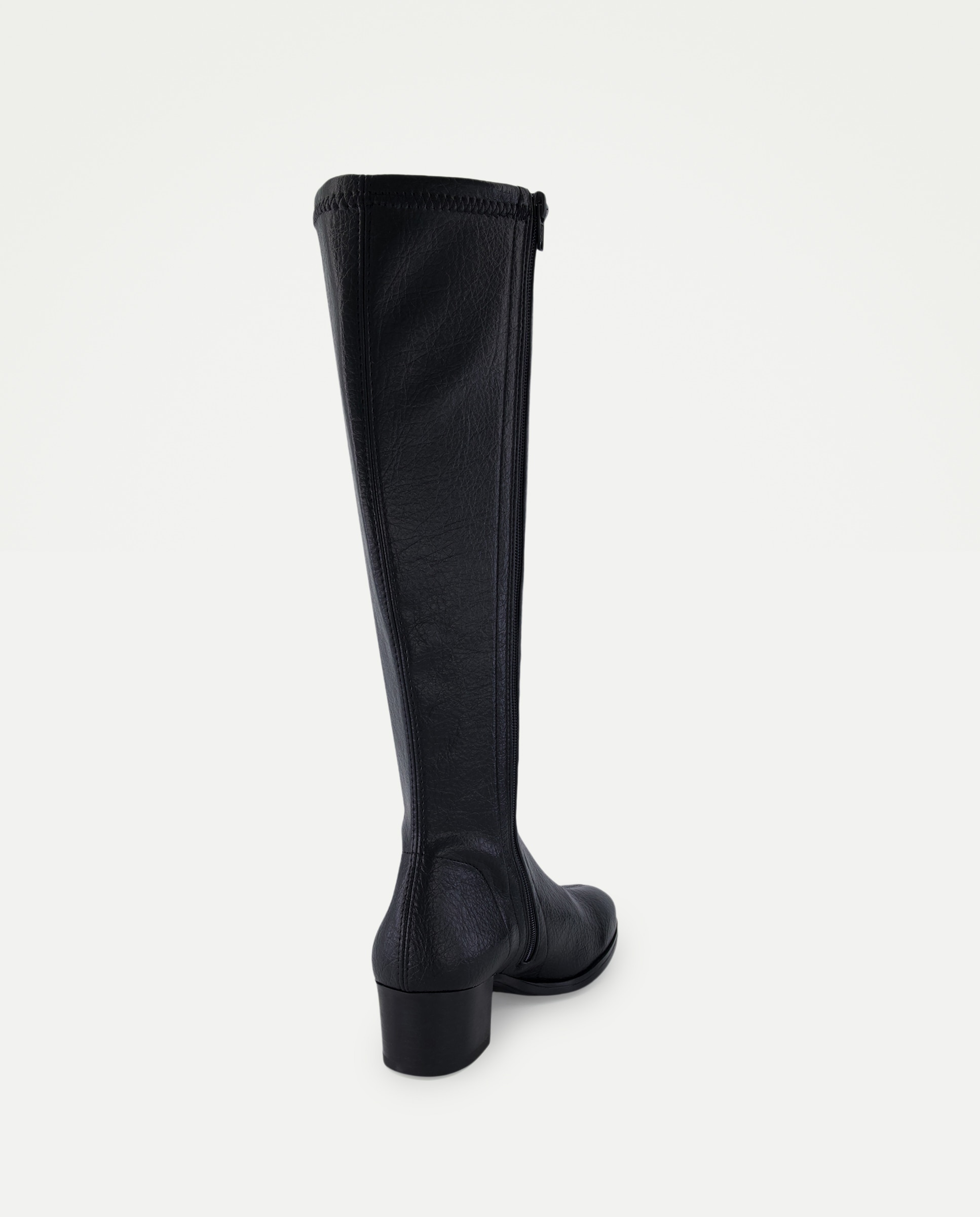 Botins Elásticos com Salto Cinzento-3