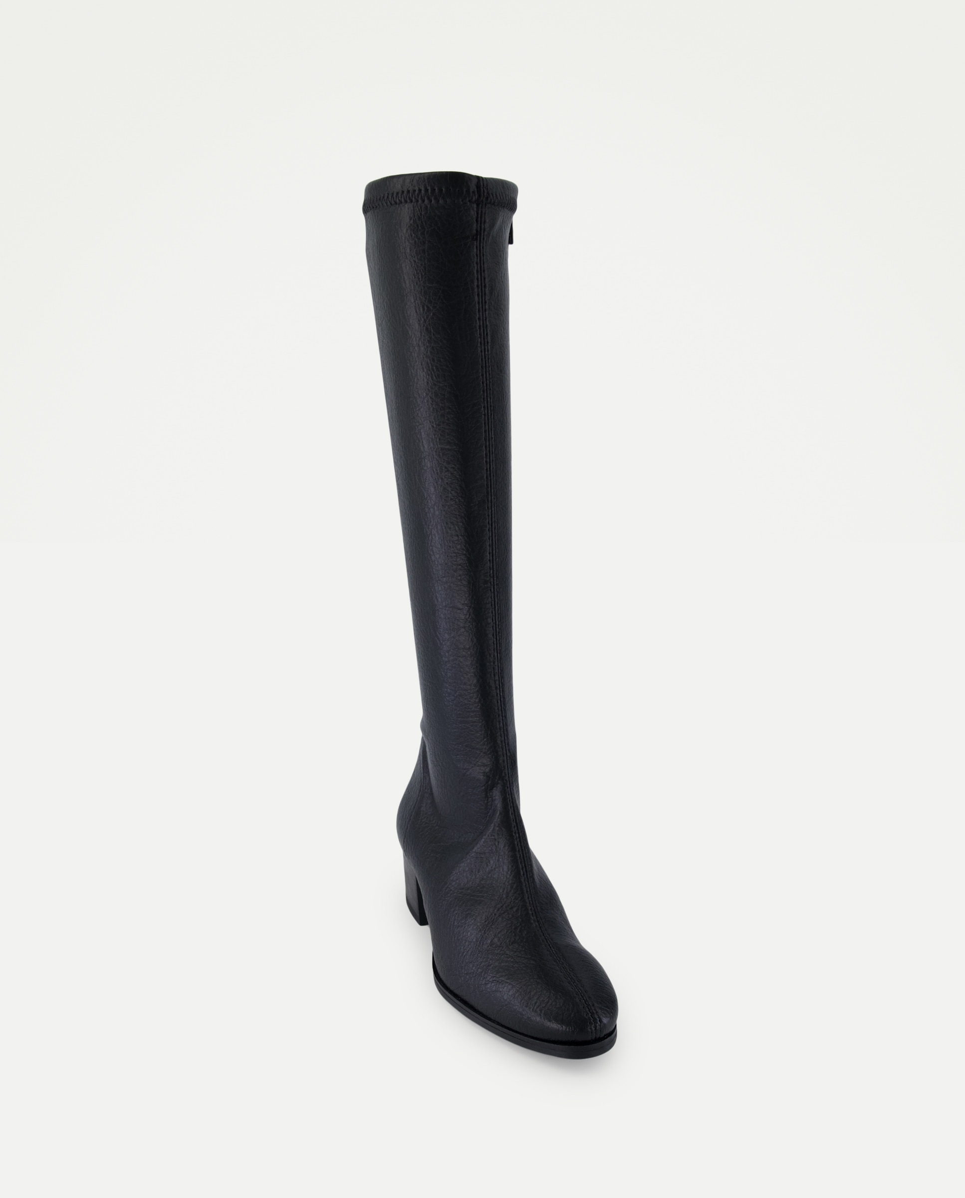 Botins Elásticos com Salto Cinzento-4