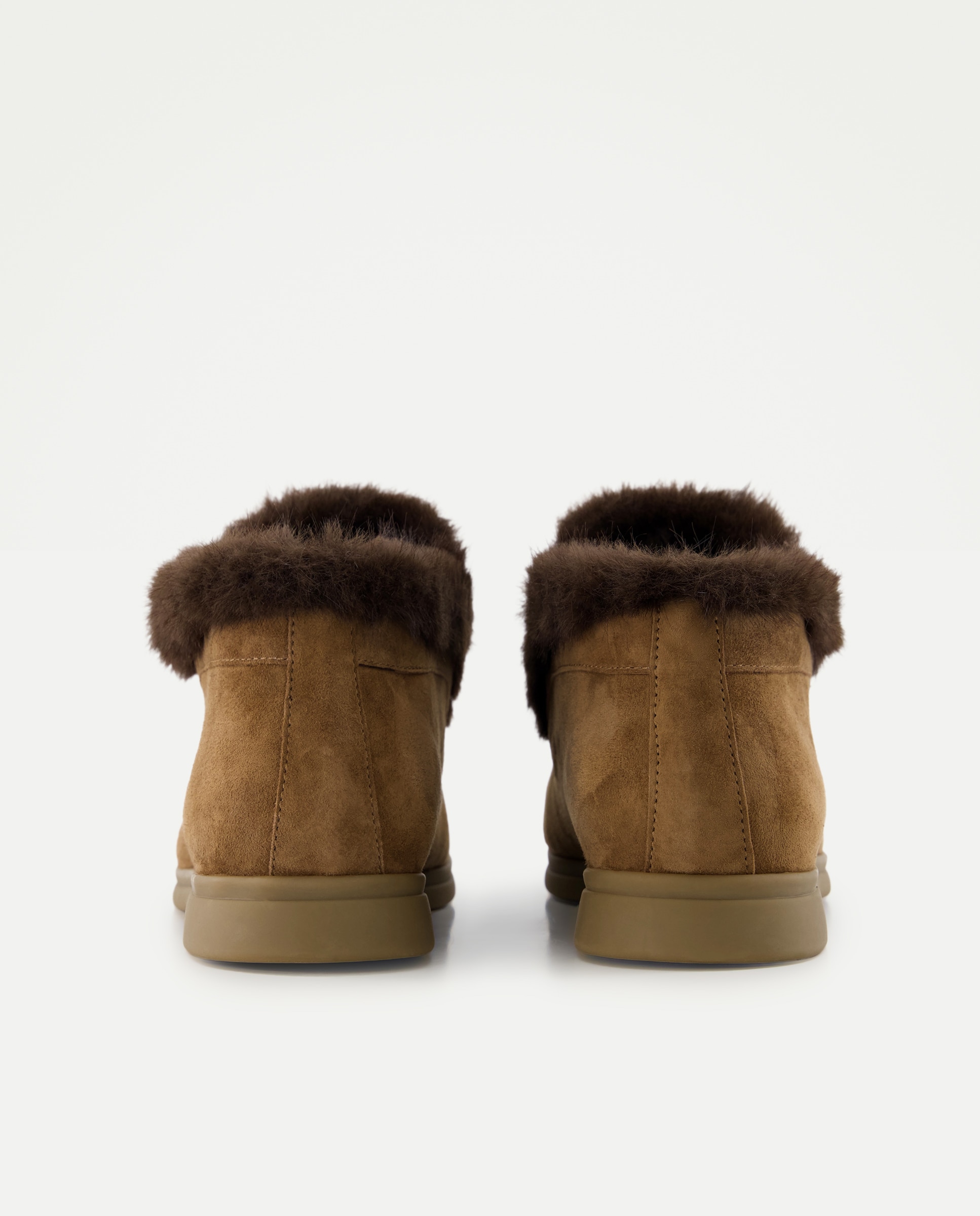 Botins Rasos com Adorno Castanho-3