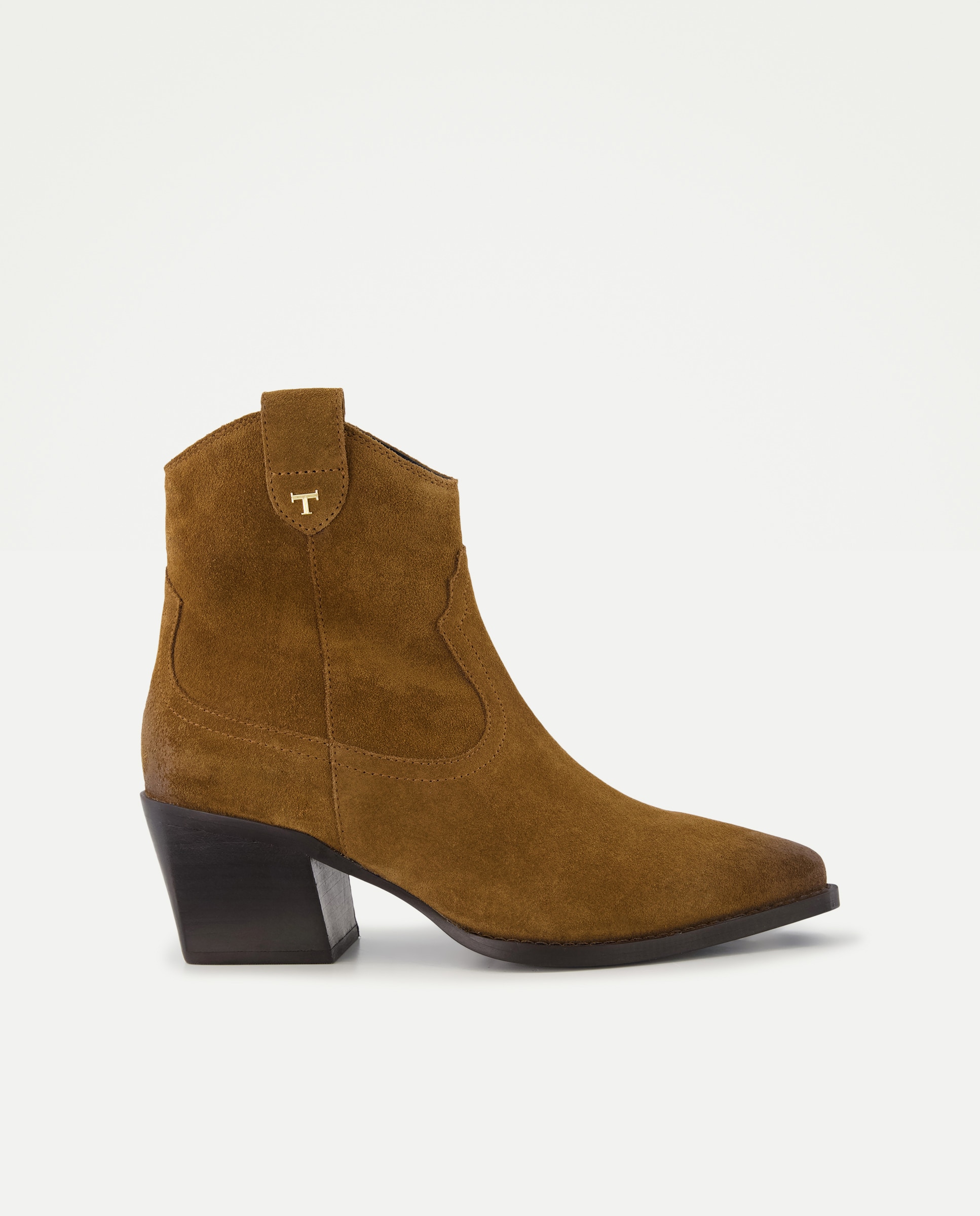 Imagen 0 de Botines de tacón de mujer estilo campero 730 Camel