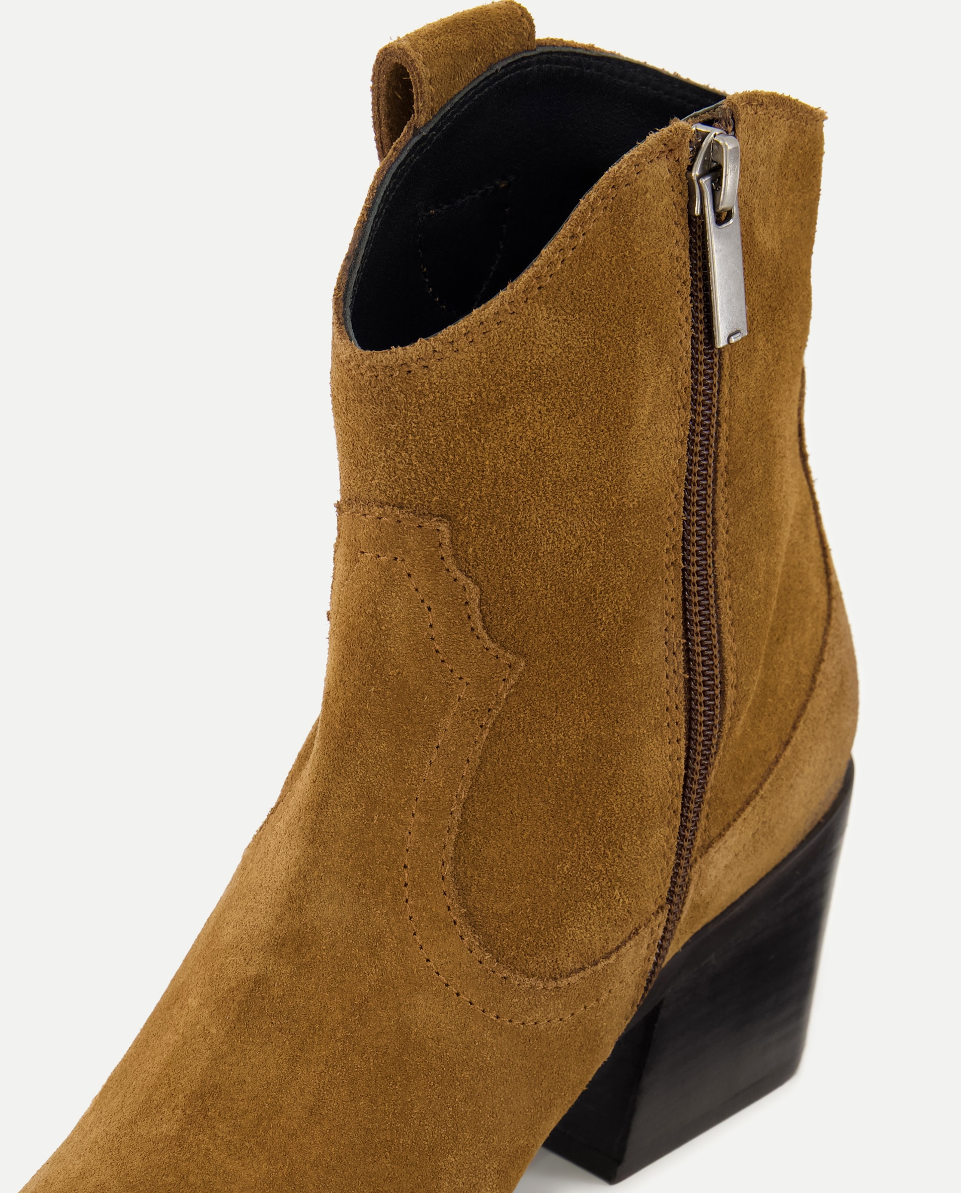 Botines de tacón de mujer estilo campero - Latouche - 730 Camel 730 Camel-5