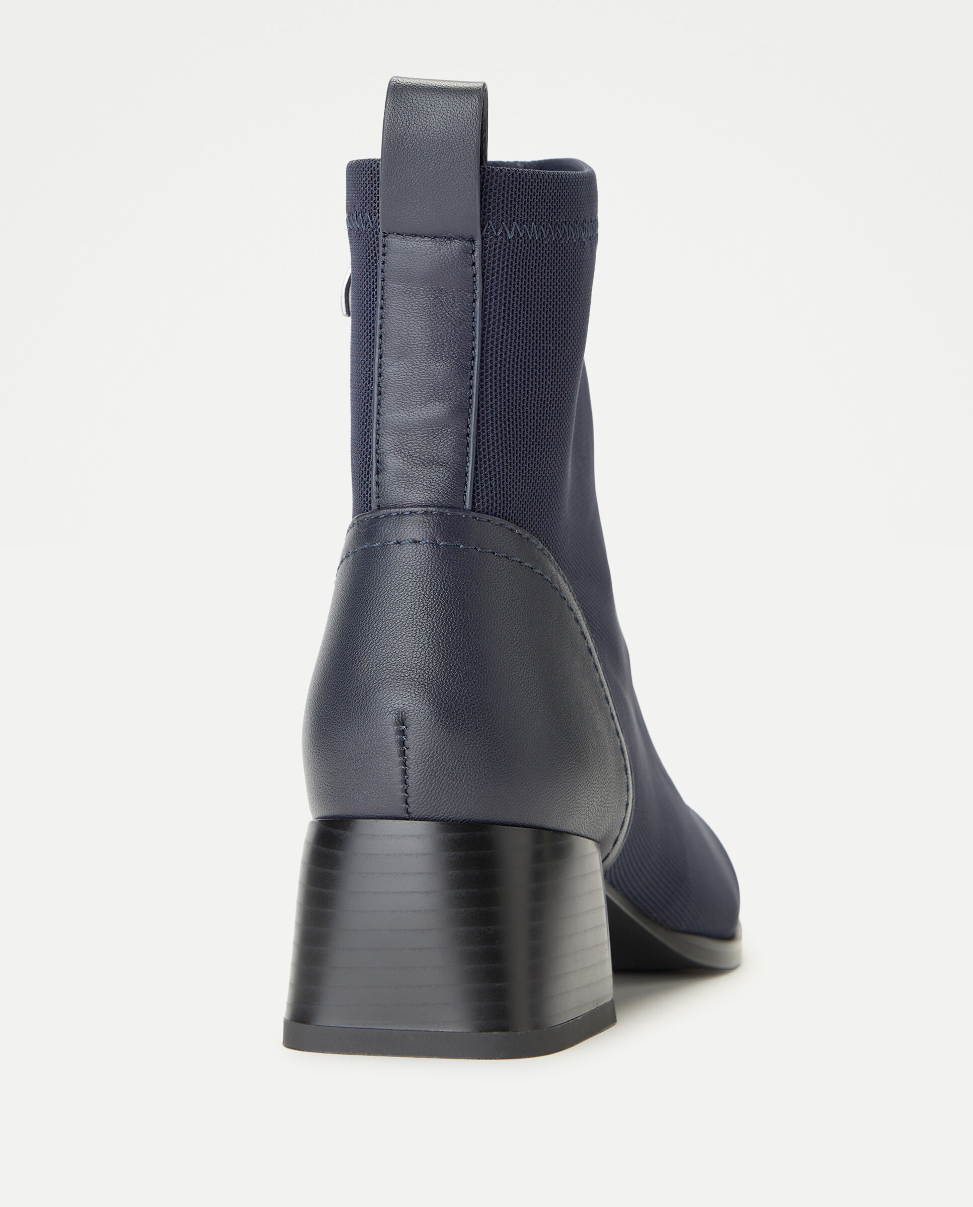 Botins de Tacão com Elástico Atrás 400 Azul-3