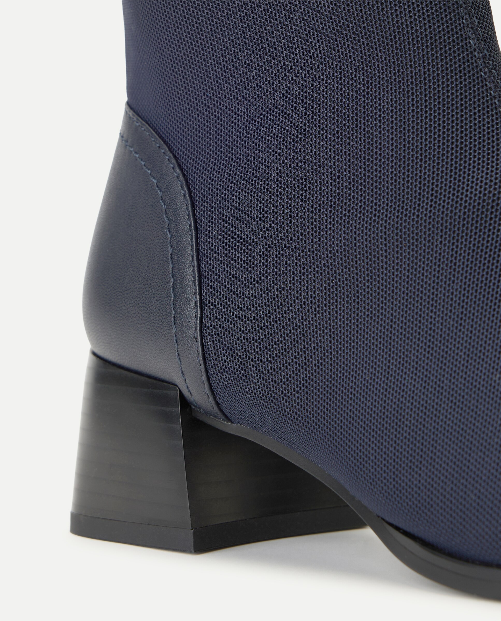 Botins de Tacão com Elástico Atrás 400 Azul-5