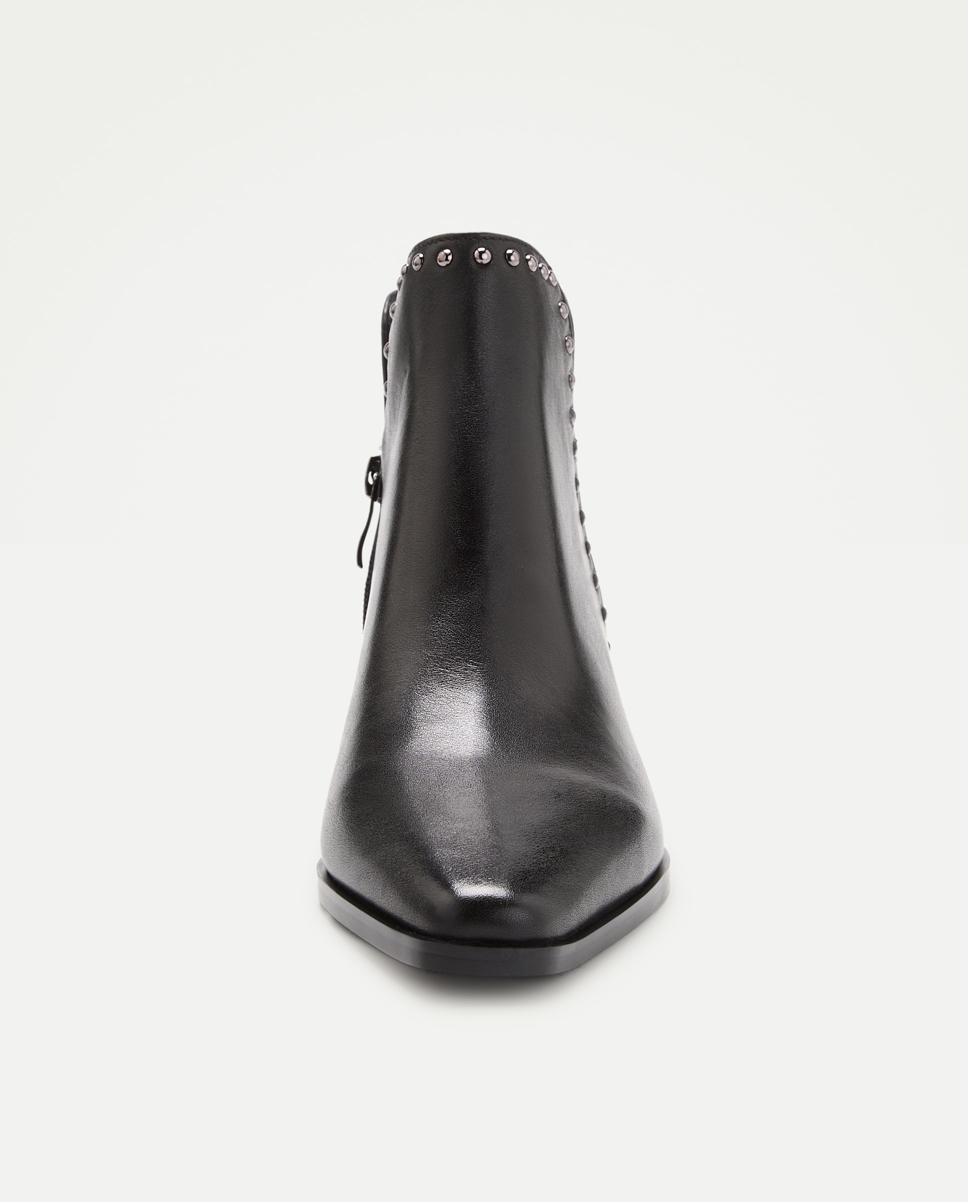 Botín tacón, abierto tachas - Latouche - Negro Negro-4