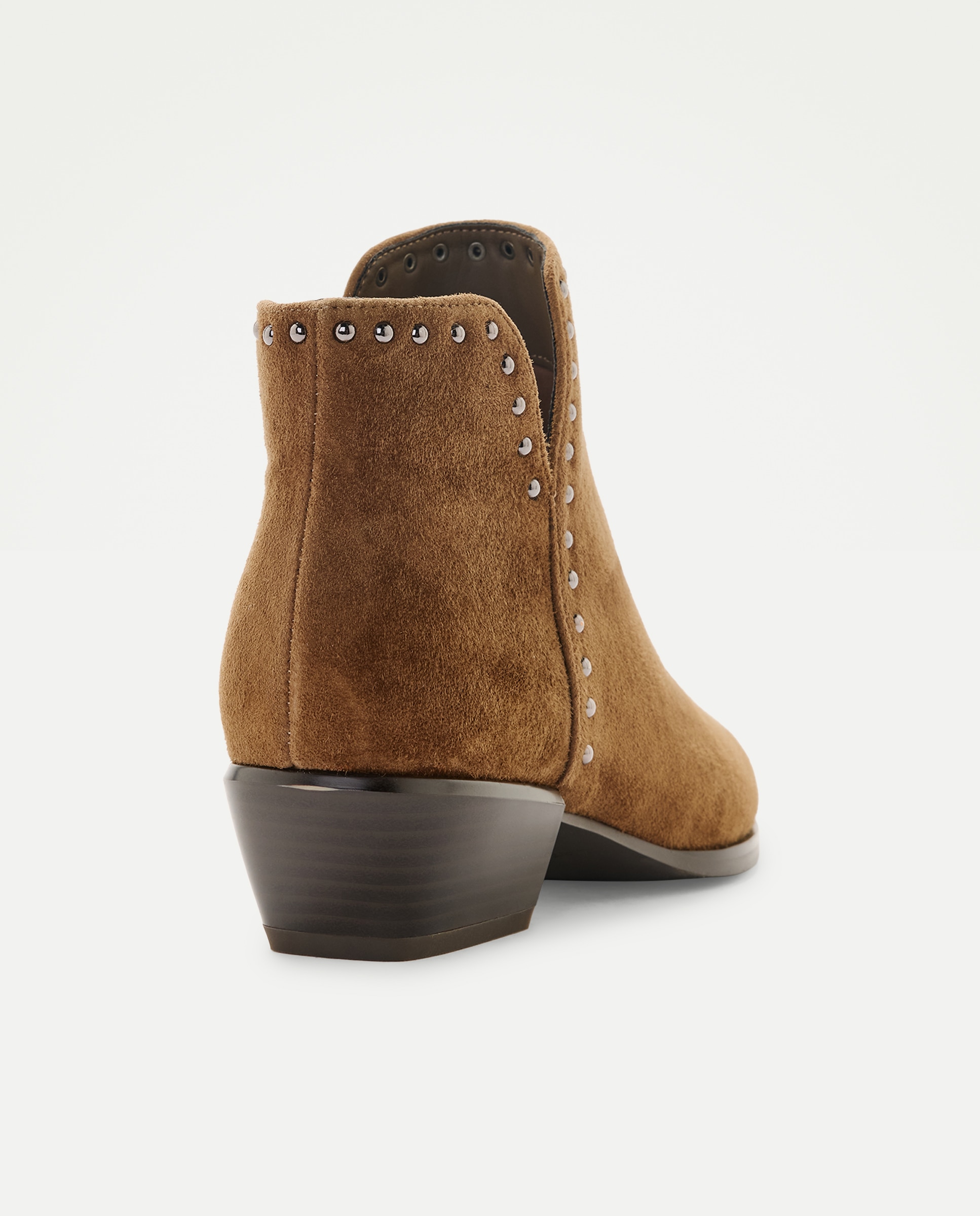 Botins de Salto Abertos com Tachas 740 Tabaco-3
